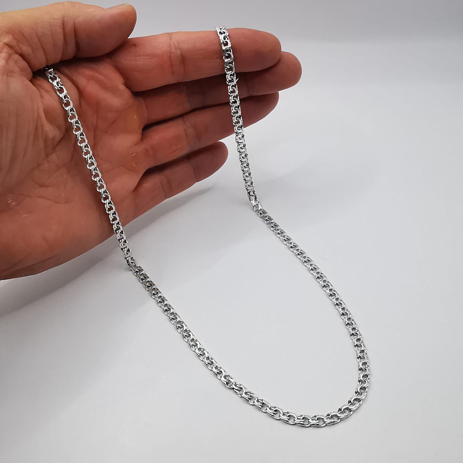 Sterling Silver Vintage Jewelry Chain, 925 Sterling Silver, Signed 17,85g Size ONE SIZE - 4 Thumbnail