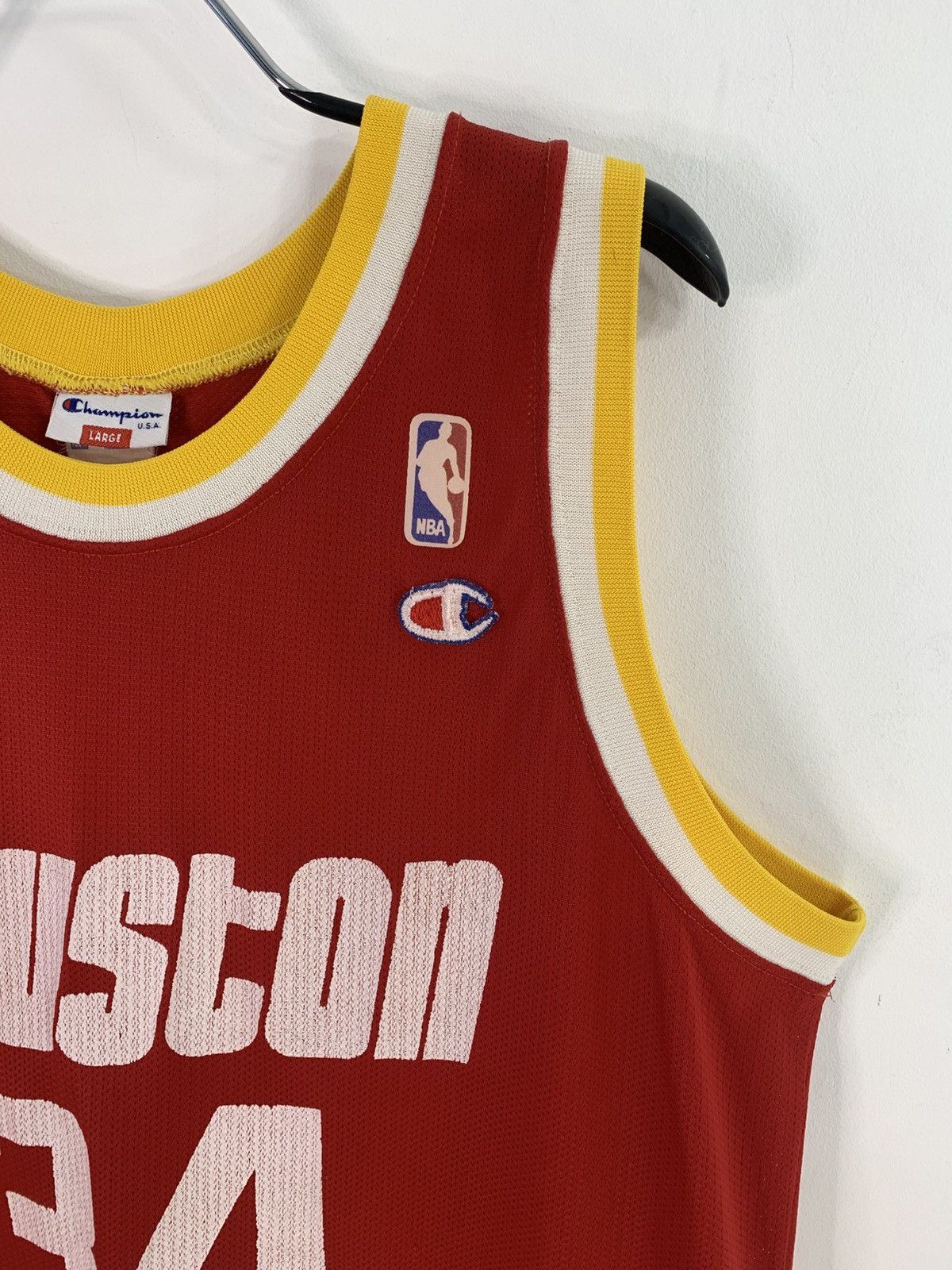 Champion × NBA × Vintage Champion NBA Houston Rockets#34 Hakeem Olajuwon Tank Top L Size US L / EU 52-54 / 3 - 4 Thumbnail