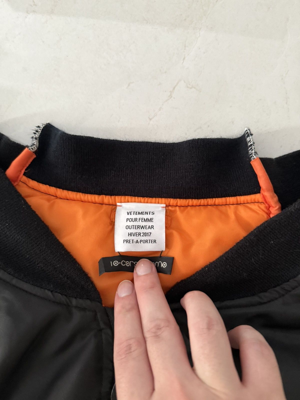 Vetements Vetements AW16 Deconstructed Black Bomber Jacket Size US XXL / EU 58 / 5 - 6 Thumbnail