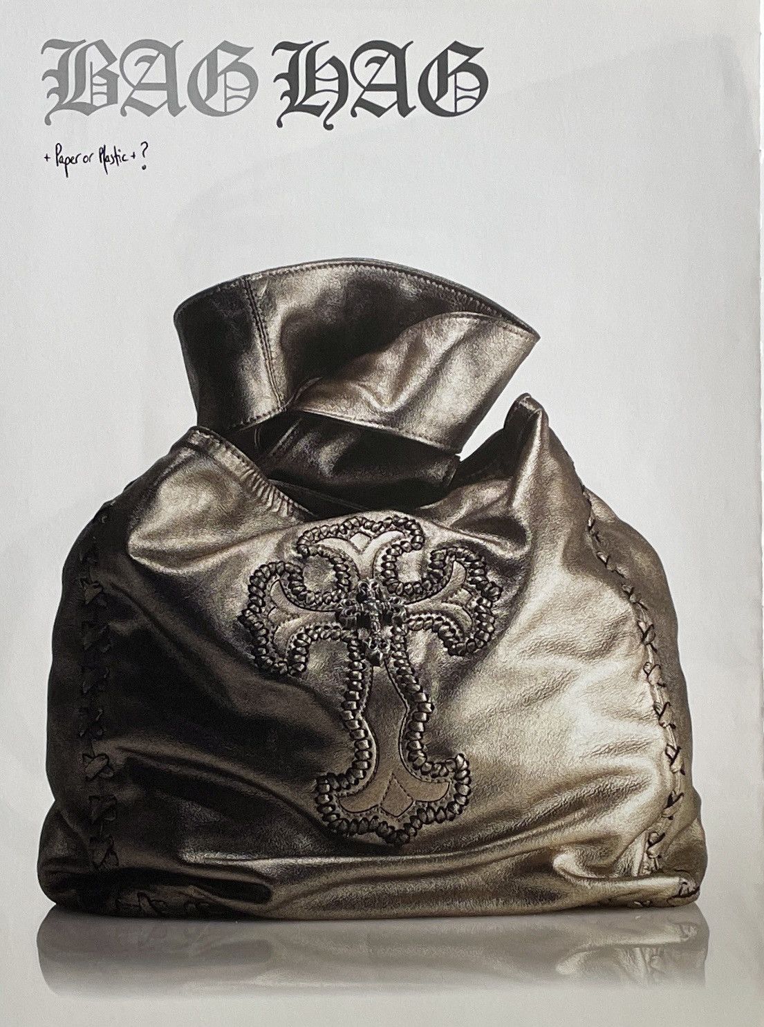 Chrome Hearts × Vintage Chrome Hearts handbag photo Poster framed 9x11 Size ONE SIZE - 2 Thumbnail