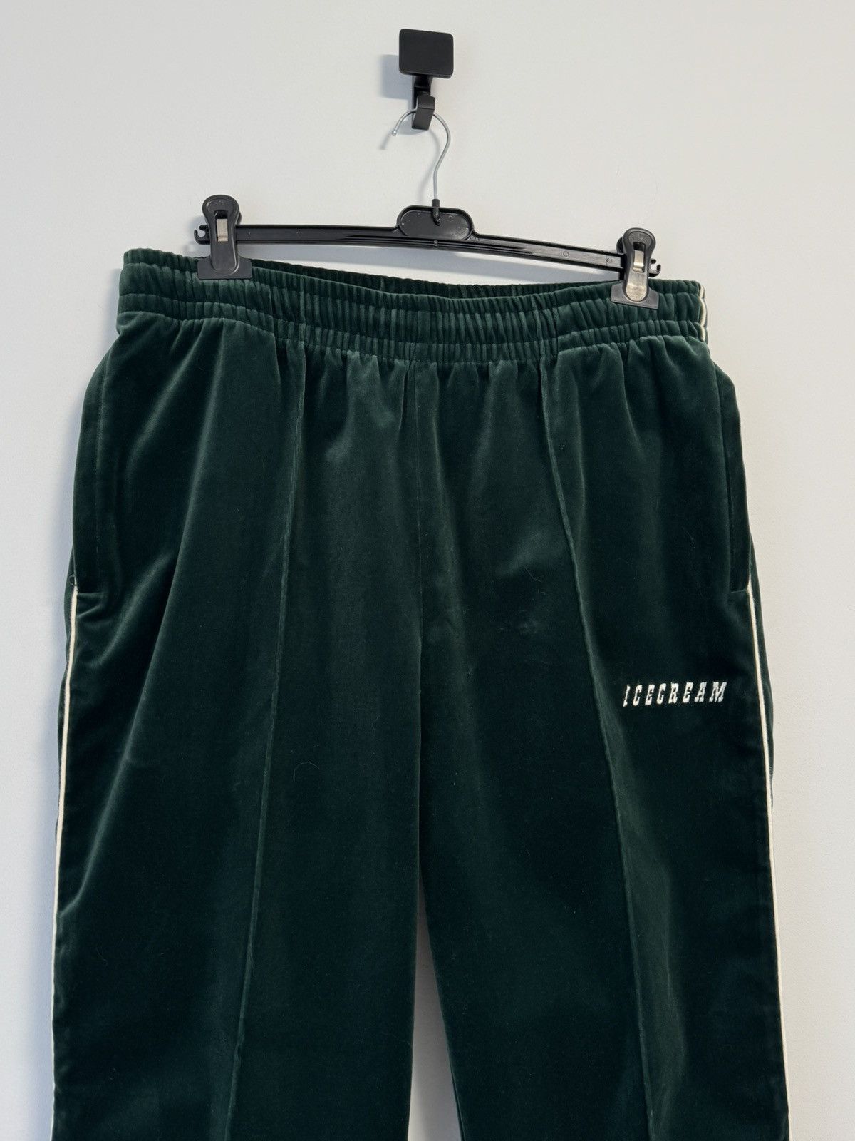 Billionaire Boys Club Billionaire Boys Club ICE CREAM Velour Track Pants Green Size US 34 / EU 50 - 2 Thumbnail