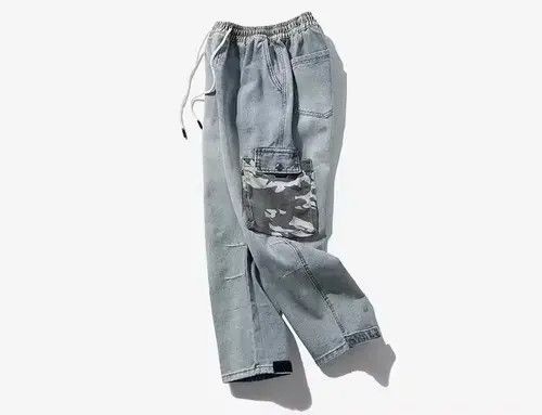 Jean 20SS Indigo Union Japan Denim Camo Worker Pants Size US 32 / EU 48 - 3 Thumbnail