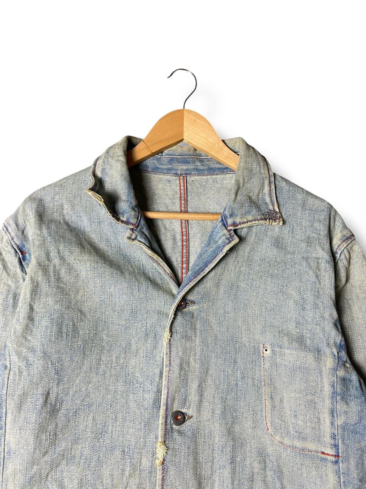 Japanese Brand Royal Blue Brand Denim Jeans Jacket (165) Size US L / EU 52-54 / 3 - 9 Thumbnail