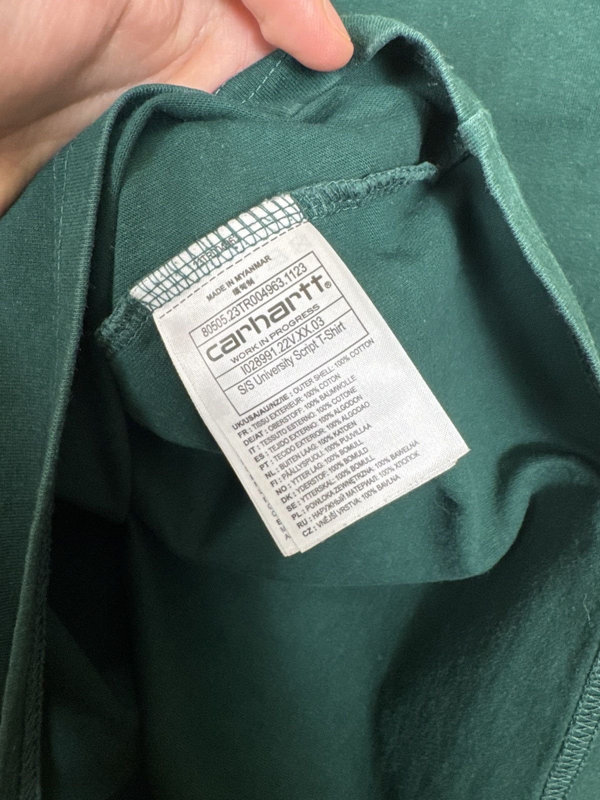 Carhartt Rare Carhartt WIP Outdoor Retro Green Men’s T-Shirt Sz M Y2K Size US M / EU 48-50 / 2 - 19 Thumbnail