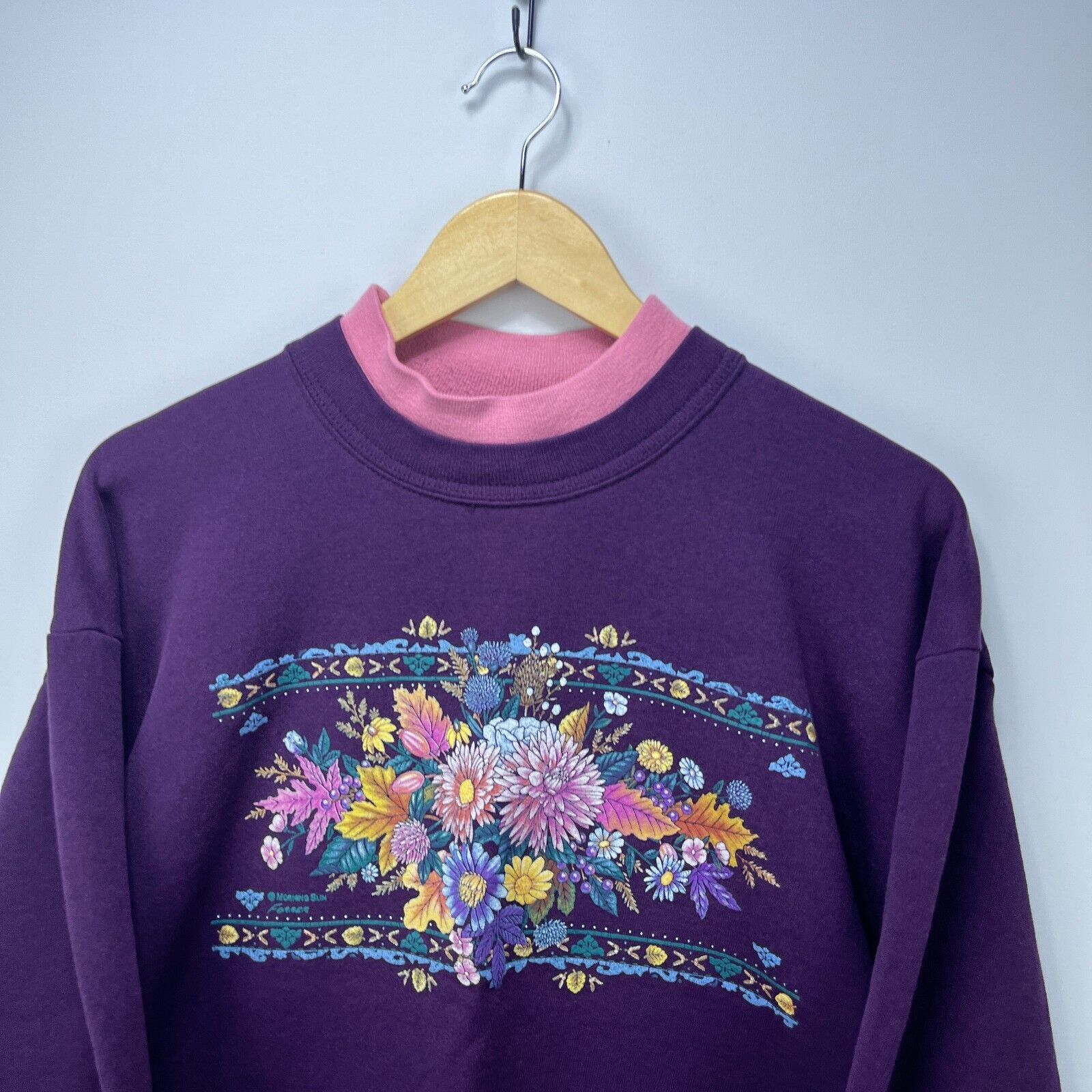 Vintage Vintage 90s Flowers Grandma Morning Sun Sweatshirt USA Large Size US L / EU 52-54 / 3 - 2 Thumbnail