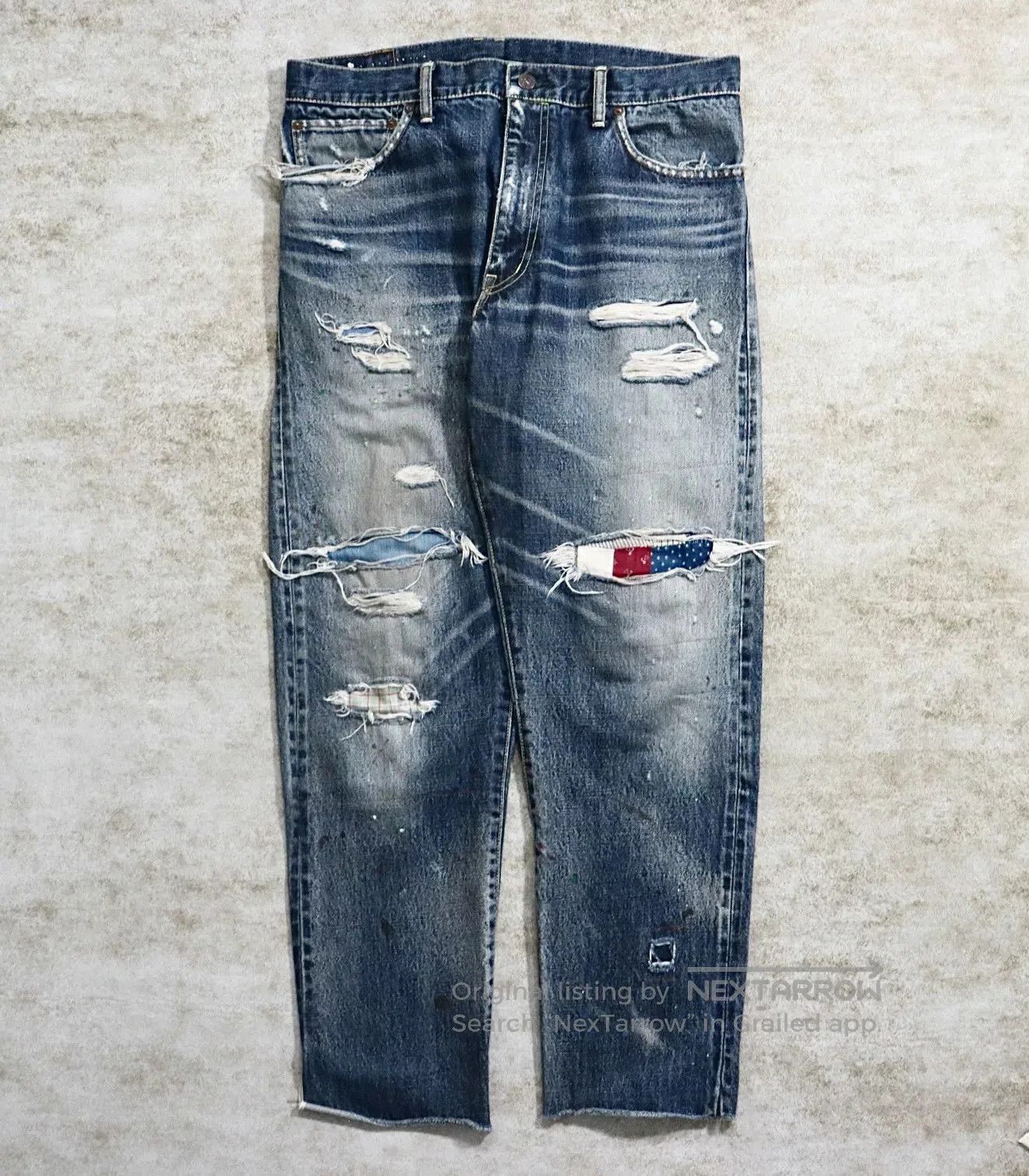 Visvim Visvim Journeyman Tacked Crash Denim Pants. Size US 34 / EU 50 - 1 Thumbnail