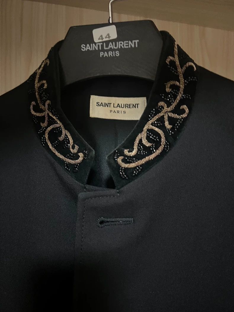 Saint Laurent Paris Saint laurent paris 15ss catwalk velvet gold thread embroid Size 44R - 2 Thumbnail