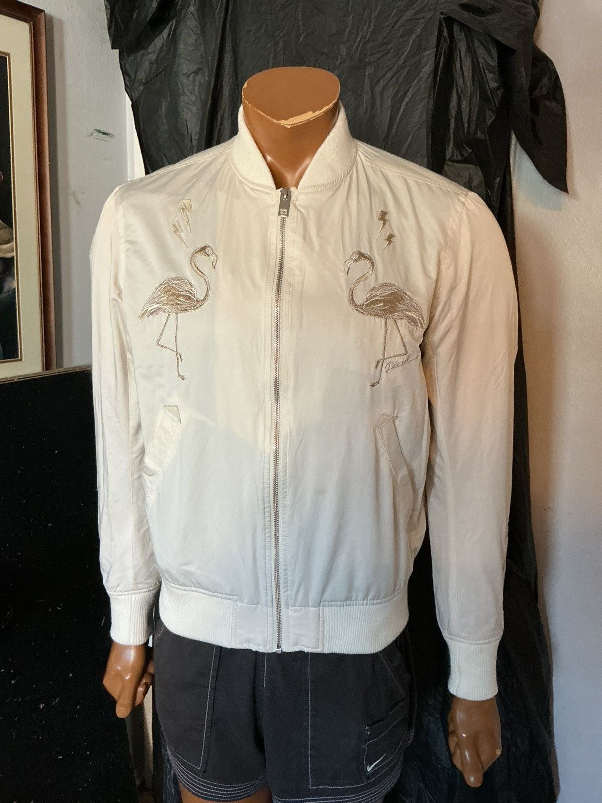 Diesel $380 Diesel Miami Dreaming Flamingo J Flam Bomber Jacket Size US M / EU 48-50 / 2 - 12 Thumbnail