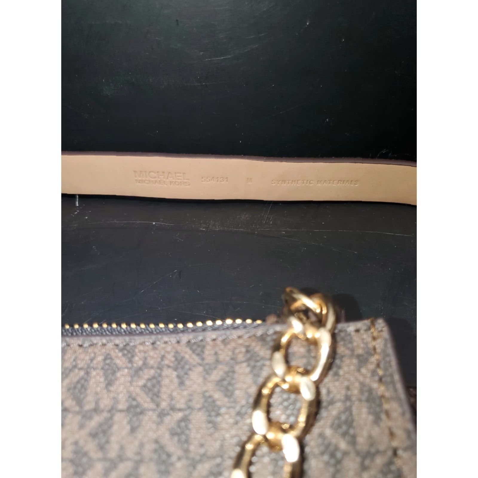 Michael Kors Michael Kors-Signature Logo Design-Adjustable Brown Belt Bag~Womens Size Medium Size ONE SIZE - 7 Thumbnail