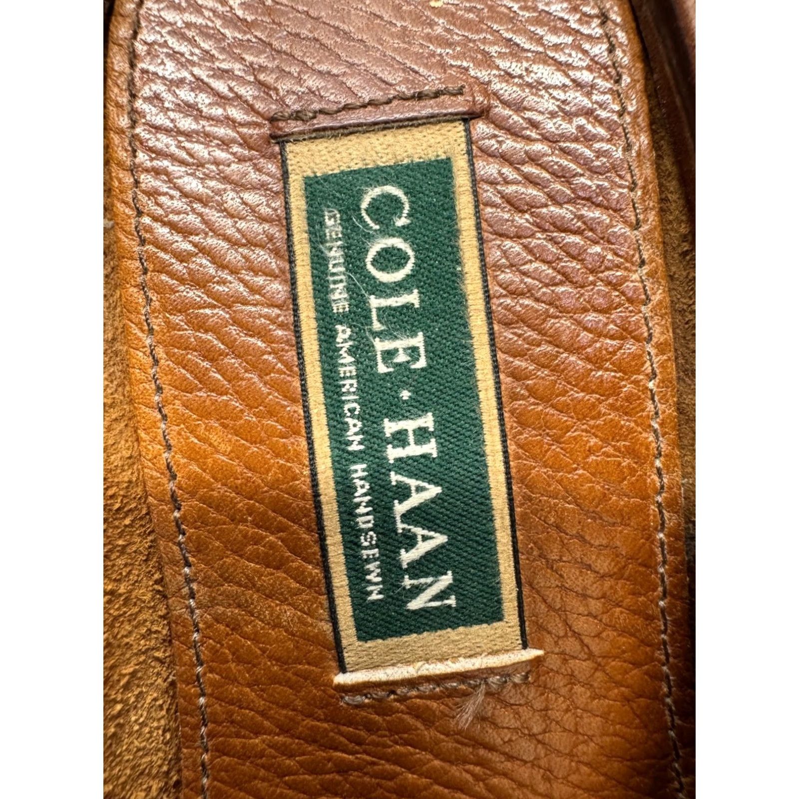 Cole Haan Cole Haan Brown Leather Woven Slip-On Loafers With Rubber Sole Mens 10.5 Casual Shoes Leather Upper Rubber Outsole Loafer Vintage No Size US 11 / EU 44 - 7 Thumbnail
