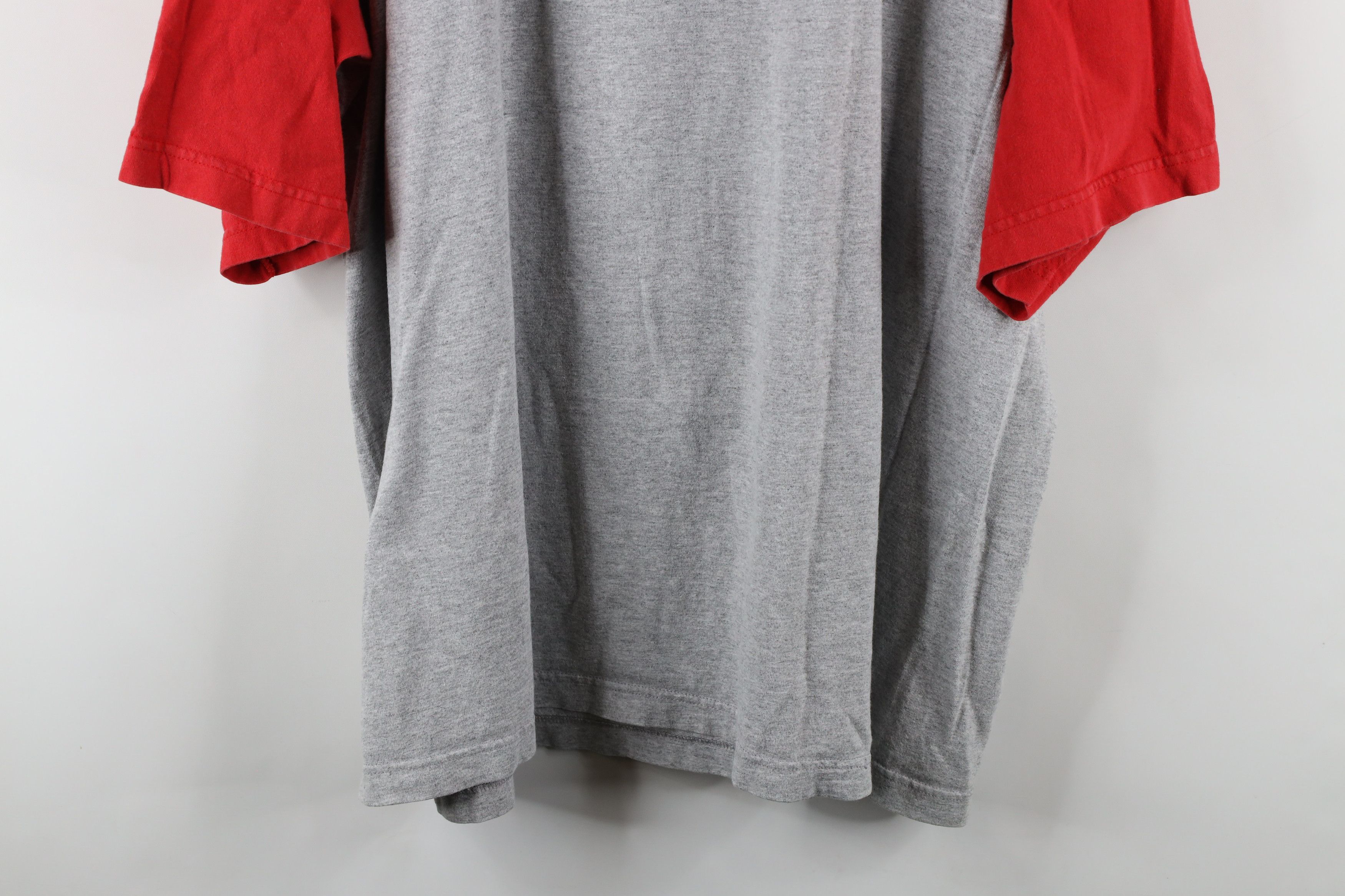 Nike × Vintage Vintage Nike Swoosh Ohio State University Raglan T-Shirt Size US XXL / EU 58 / 5 - 11 Thumbnail