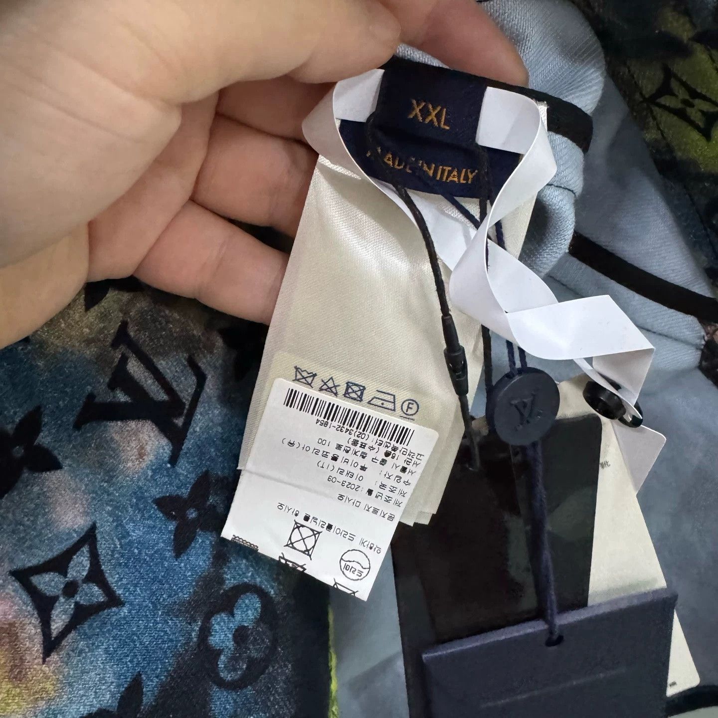Louis Vuitton Louis Vuitton Iridescent Laser Monogram Denim Shirt Size US XXL / EU 58 / 5 - 7 Thumbnail