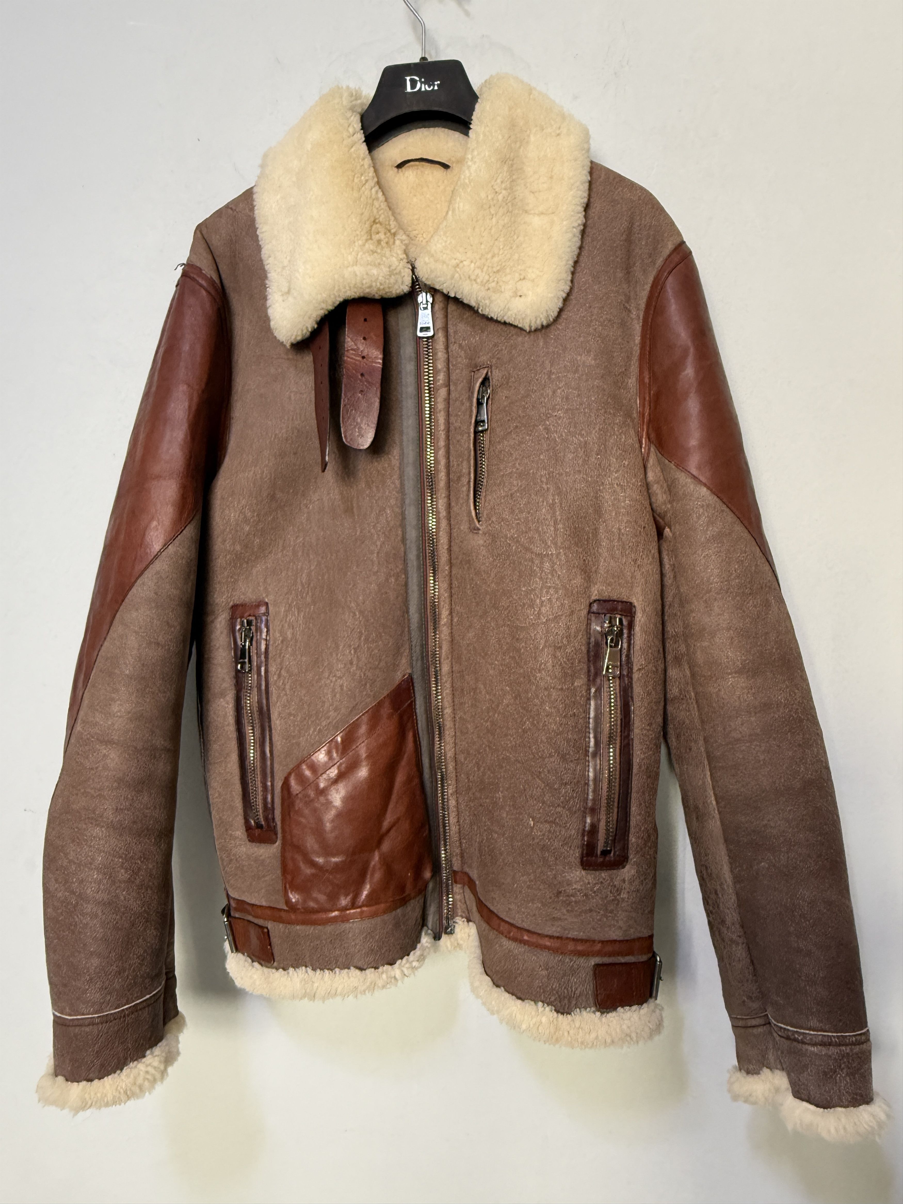 Gucci Gucci aviator flight jacket sheepskin rare military inspired Size US M / EU 48-50 / 2 - 2 Thumbnail