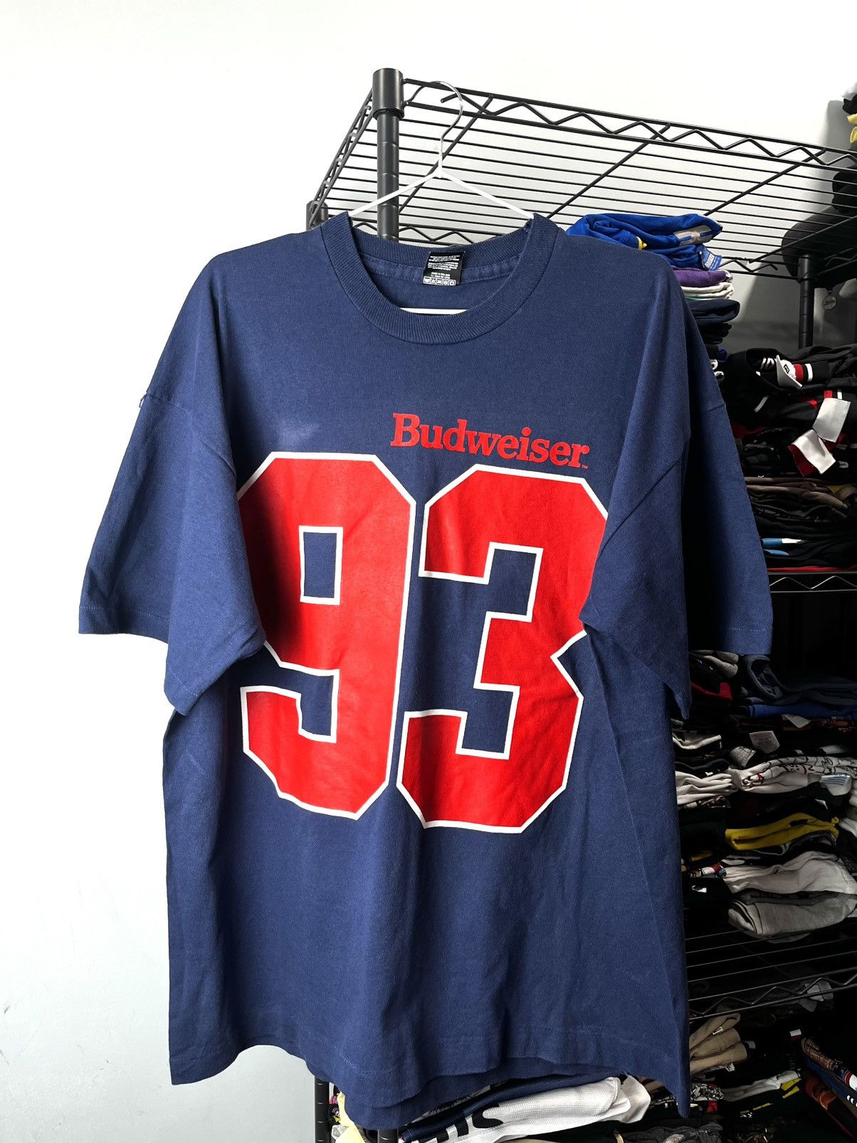 Budweiser 1993 Vintage Budweiser Beer T Shirt Alcohol Coors Miller Size US XL / EU 56 / 4 - 1 Thumbnail