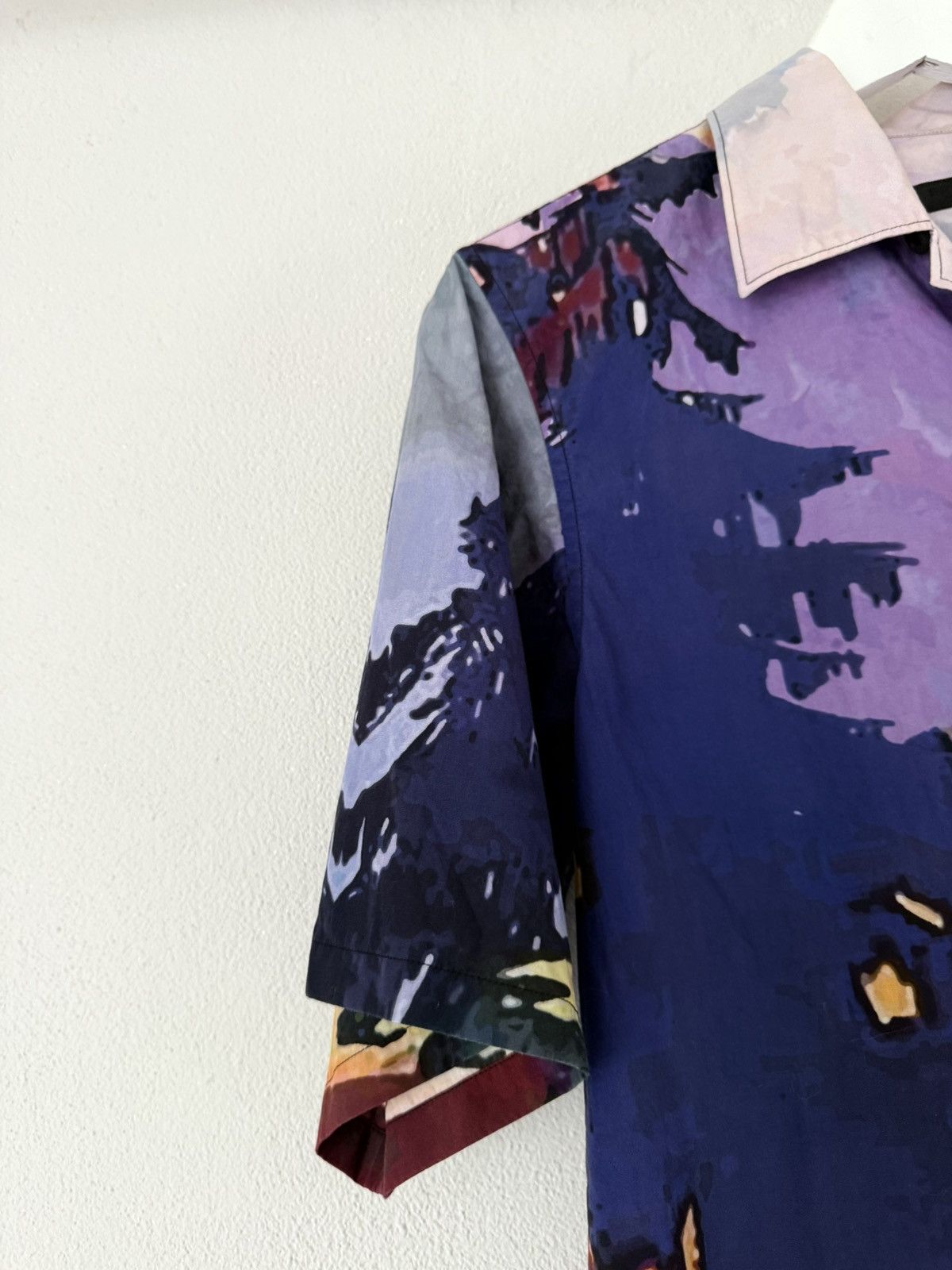 Prada Landscape Print Short Sleeve Shirt Size US S / EU 44-46 / 1 - 4 Thumbnail