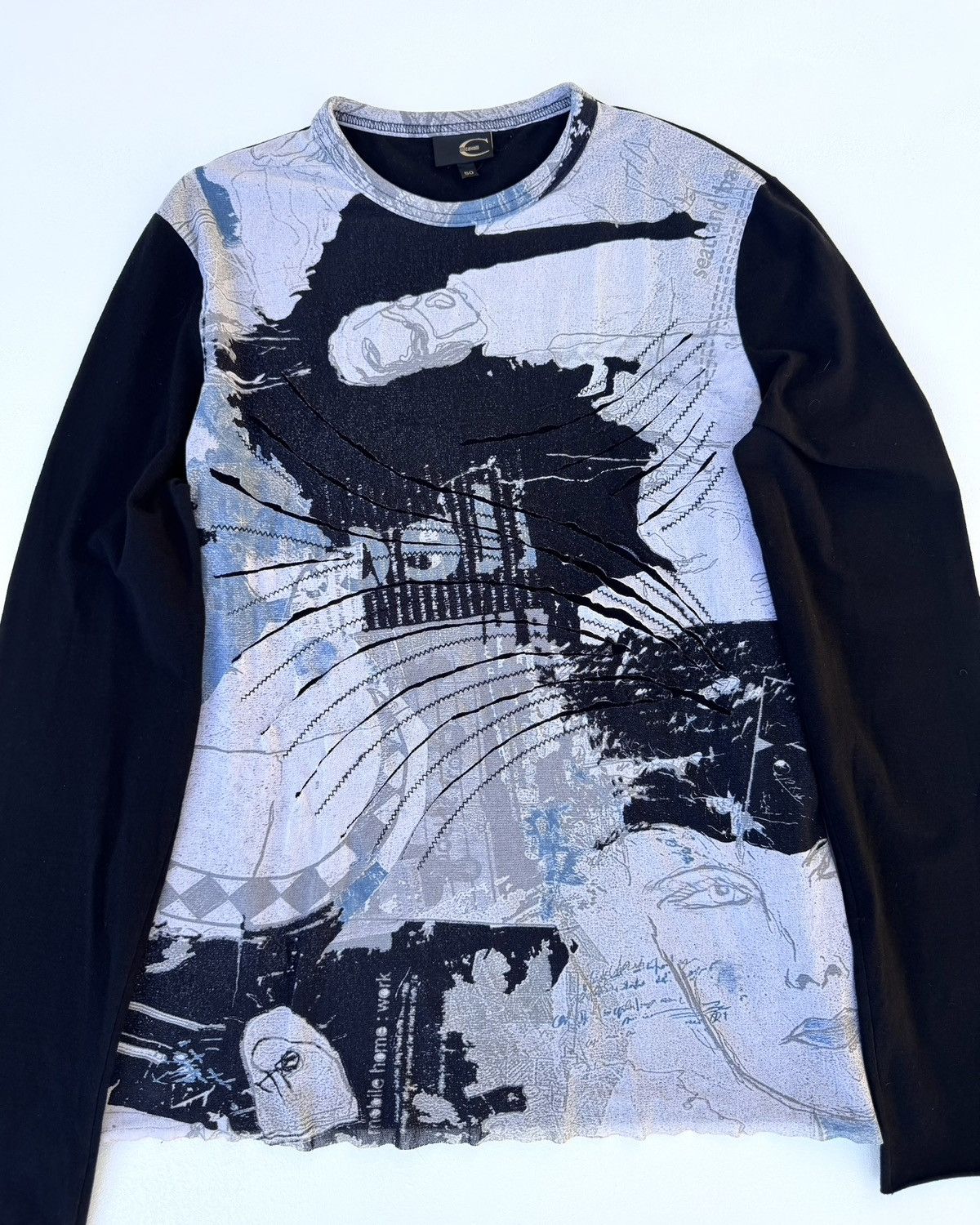 Roberto Cavalli Roberto Cavalli Art Printed Long Sleeves Tee Size US M / EU 48-50 / 2 - 2 Thumbnail