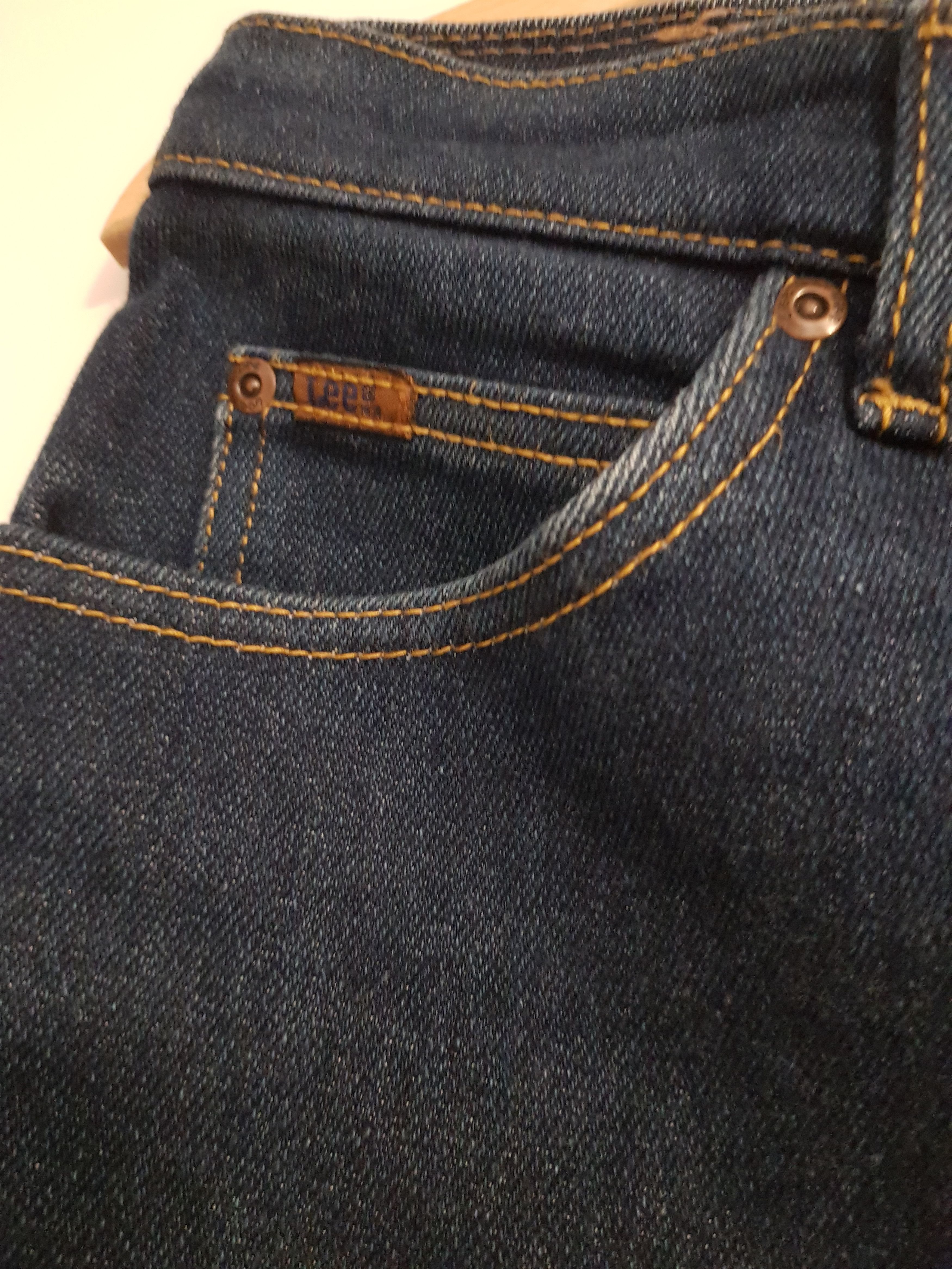 Lee Lee Vintage 80s Made in USA Dark Wash Jeans 34x30 Size US 34 / EU 50 - 2 Thumbnail