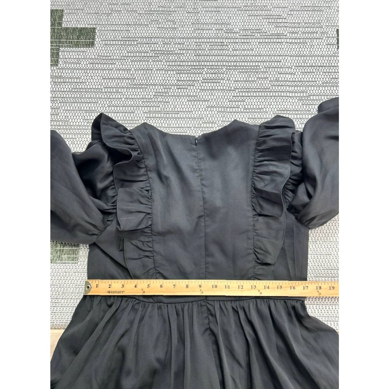 Vintage Pomander Place Dress Womens Medium Gray Blouson Size M / US 6-8 / IT 42-44 - 7 Thumbnail
