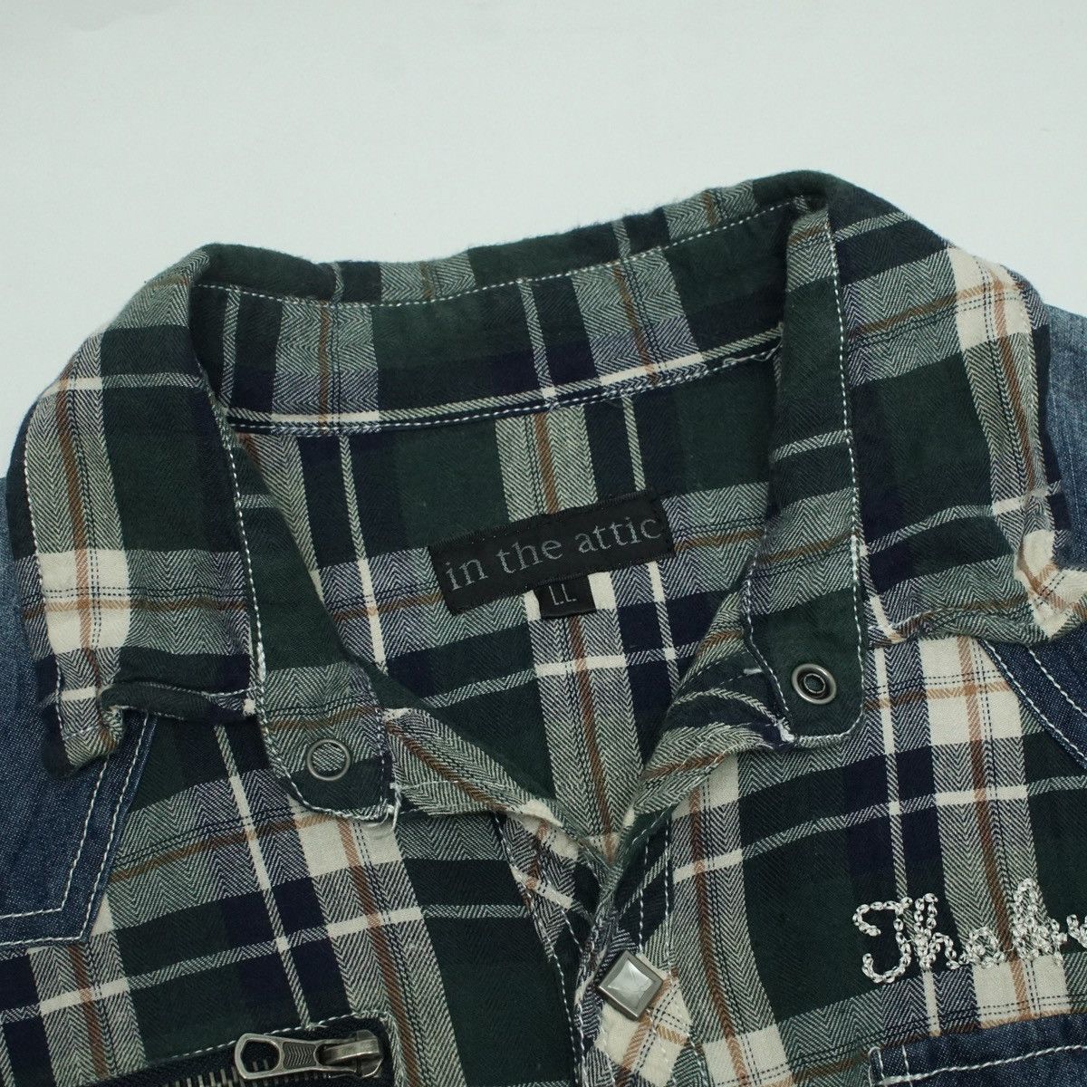 In The Attic *NoTariff In The Attic Plaid Western Shirt Size US L / EU 52-54 / 3 - 4 Thumbnail