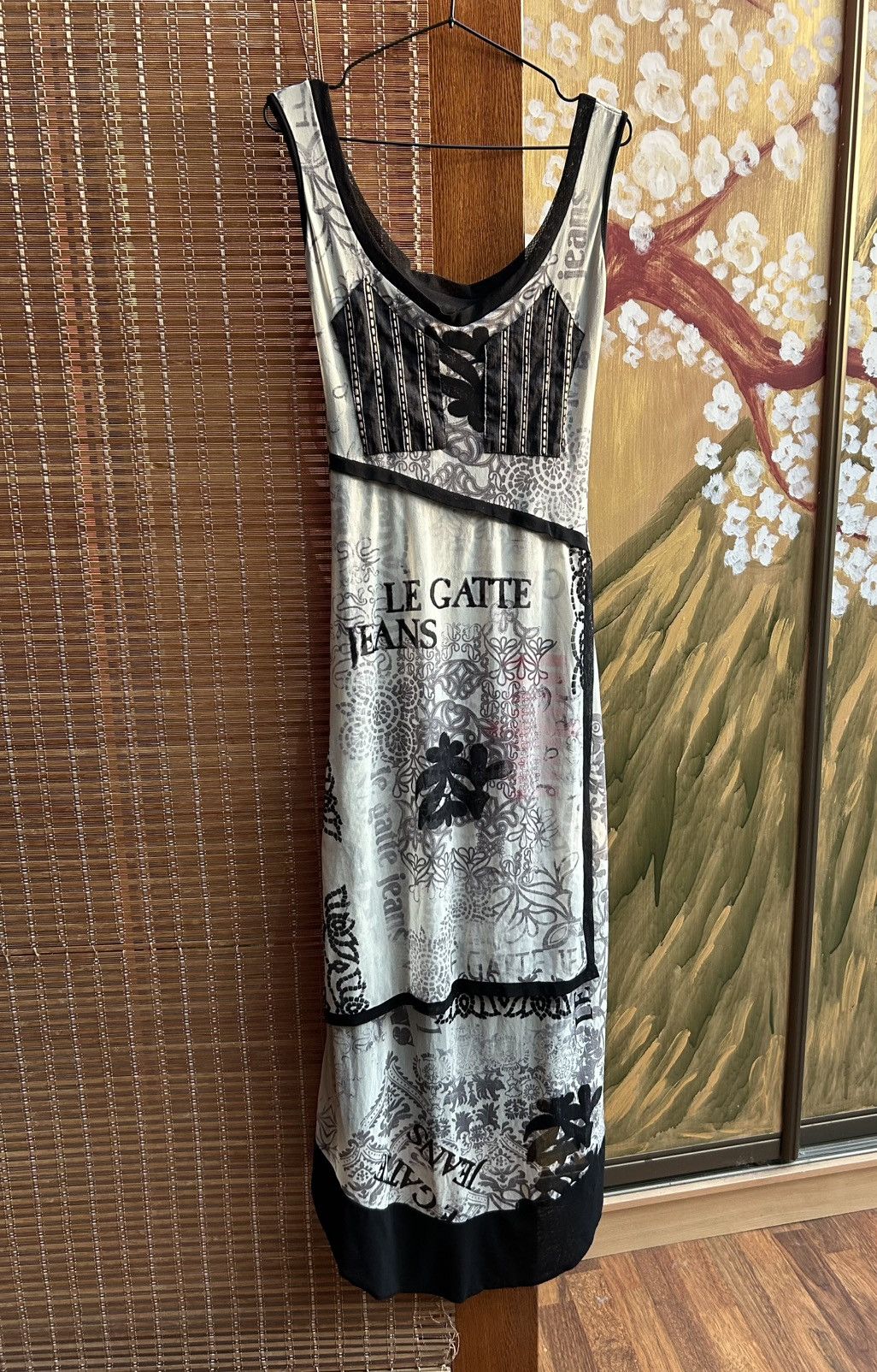 Vintage Vintage Legatte Jeans Mesh Printed Sleeveless Maxi Dress Size S / US 4 / IT 40 - 2 Thumbnail
