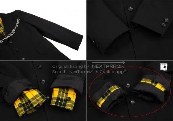 Comme des Garcons Comme des Garcons Black Retro Plaid Fake Two-Piece Top Size S / US 4 / IT 40 - 7 Thumbnail