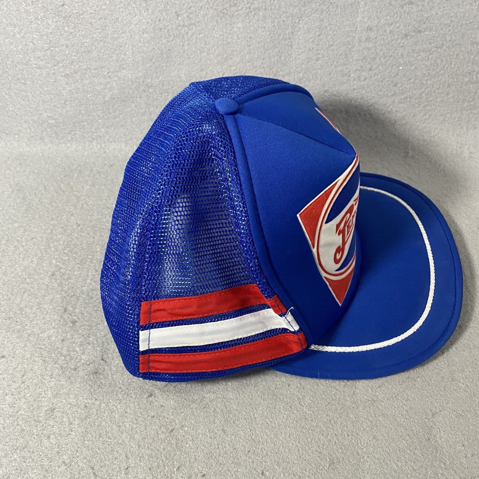 Pepsi Vintage Pepsi Cola 3 Stripe Trucker Mesh Snapback Hat Cap Size ONE SIZE - 3 Thumbnail