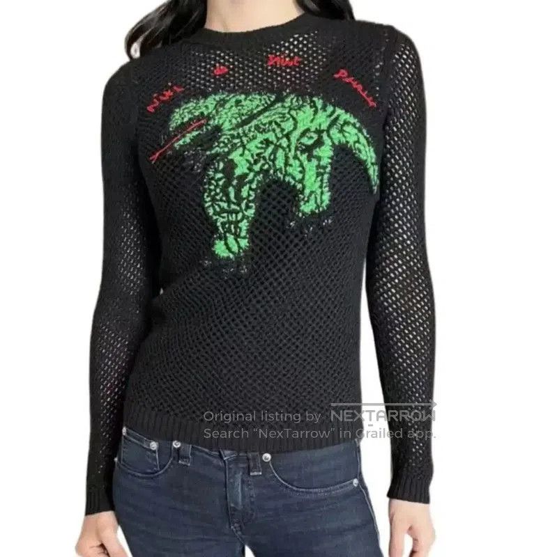 Dior Dior Black Cotton Embroidered Long Sleeve Top . Size XS / US 0-2 / IT 36-38 - 1 Thumbnail