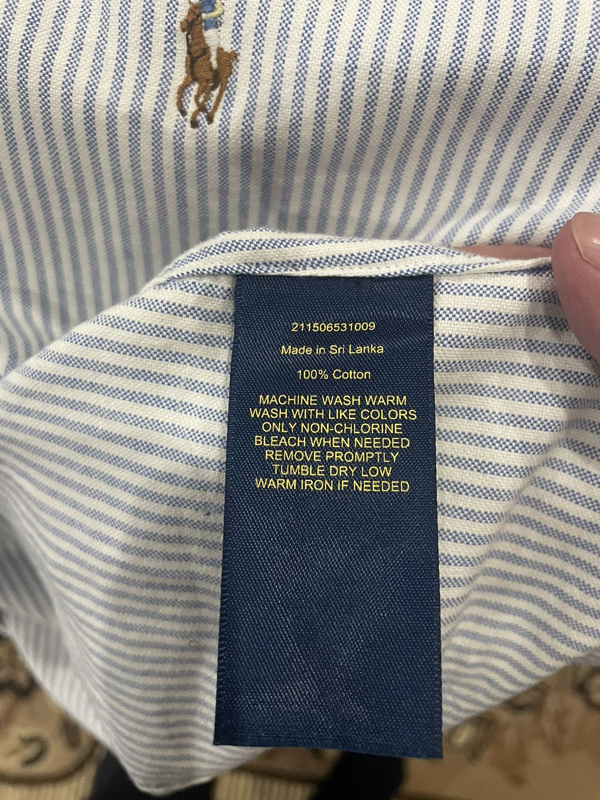 Polo Ralph Lauren Polo Ralph Lauren - Cotton Shirt Size US M / EU 48-50 / 2 - 7 Thumbnail