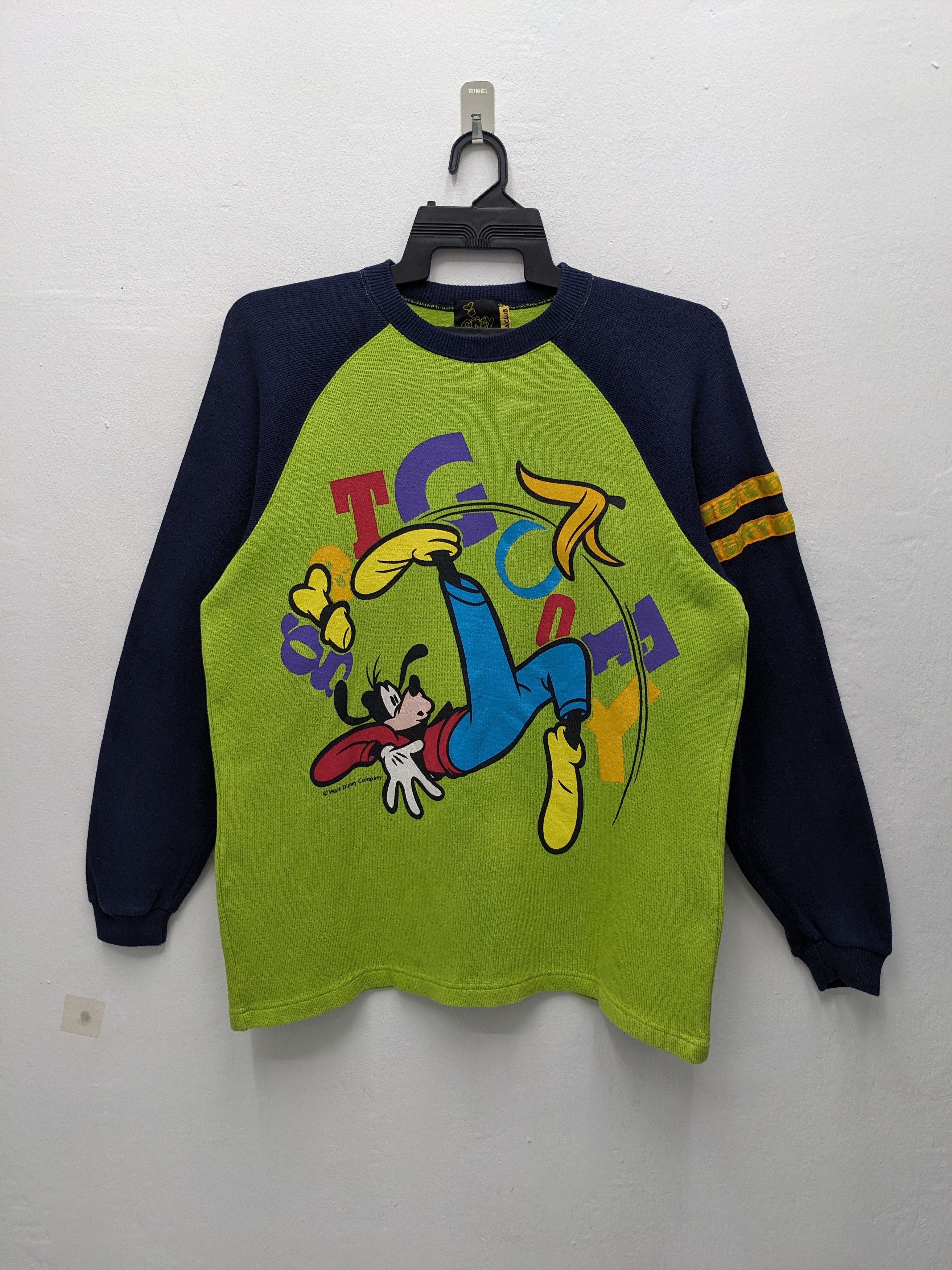 Cartoon Network Vintage Disney Goofy Falling Graphic Raglan Sweatshirt Size US M / EU 48-50 / 2 - 2 Thumbnail