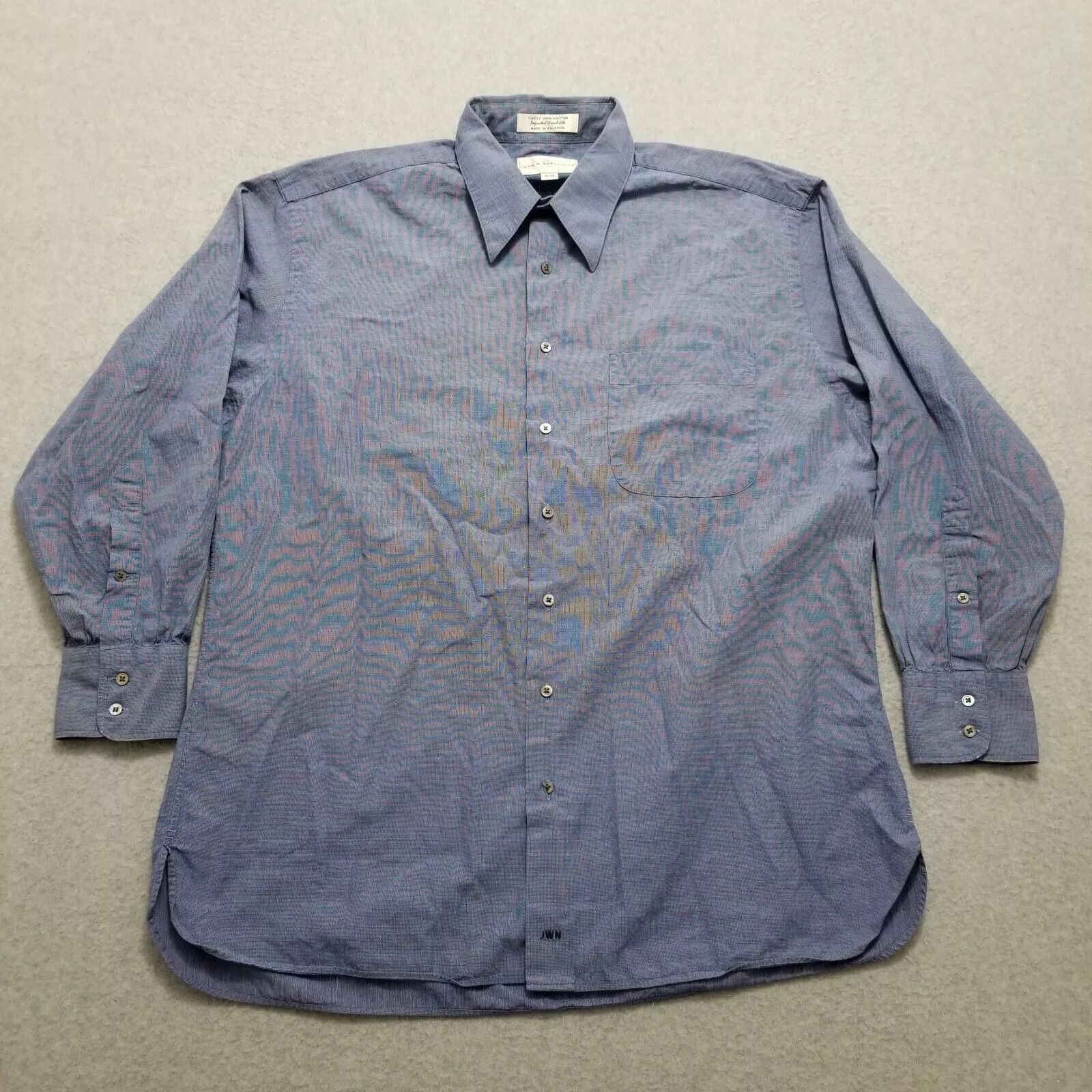 Other John W Nordstrom Shirt Mens 16-32 Blue Casual Button Up Size US S / EU 44-46 / 1 - 1 Thumbnail