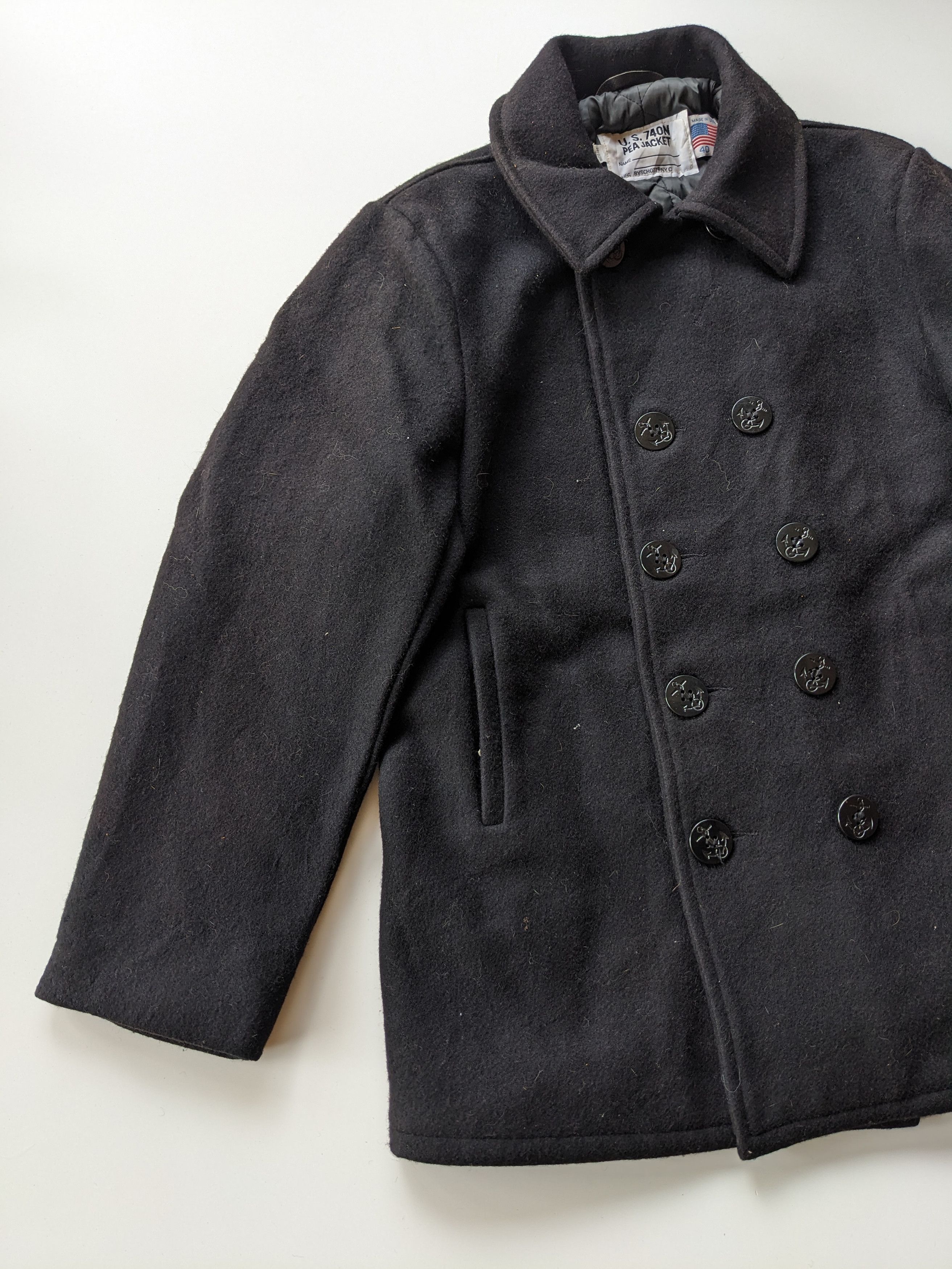 Schott Vintage Schott U.S 740N Peacoat wool jacket Size US XXS / EU 40 - 6 Thumbnail