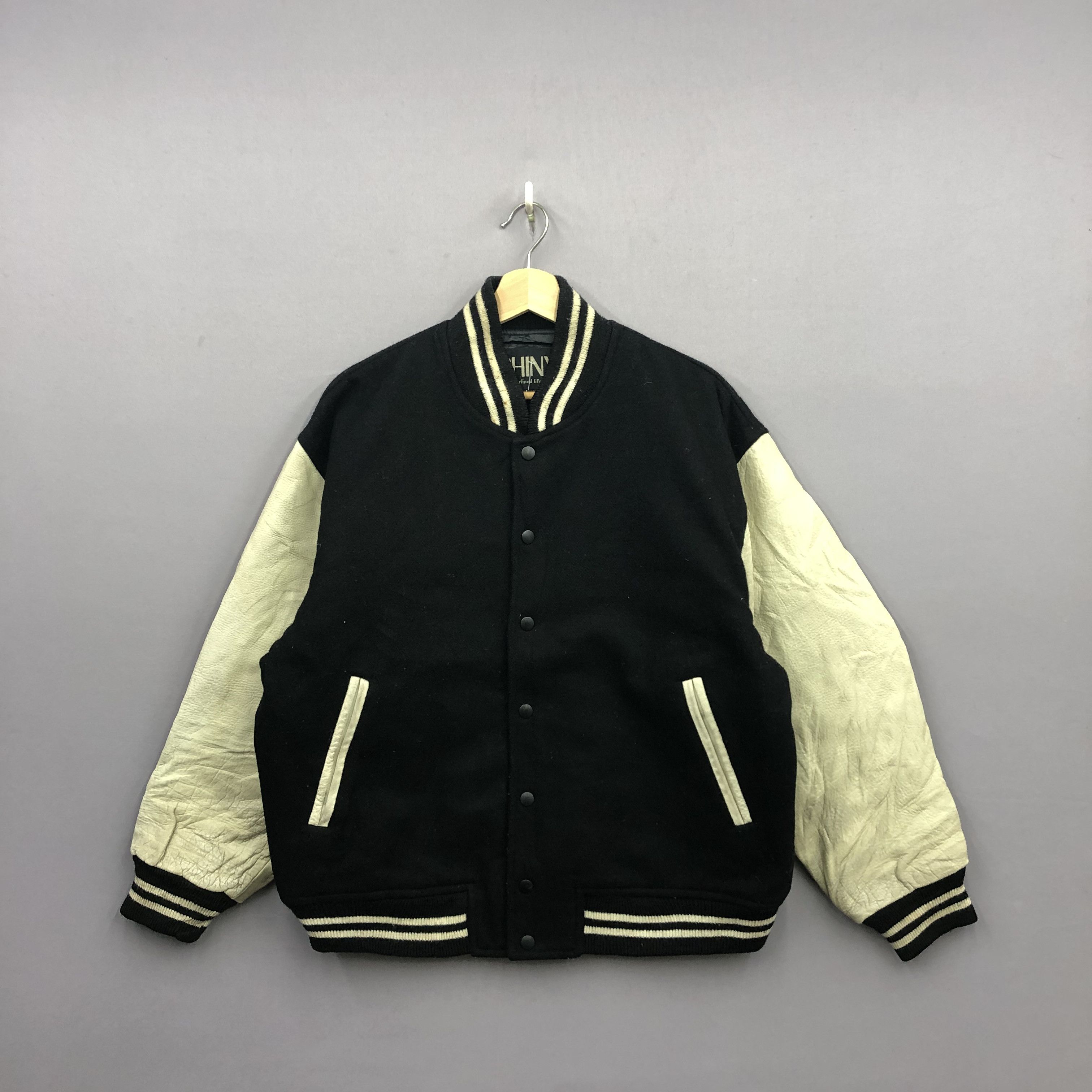 Vintage Vintage 90s BMW Phinx Japanese Harajuku Varsity Wool Jacket Size US L / EU 52-54 / 3 - 2 Thumbnail