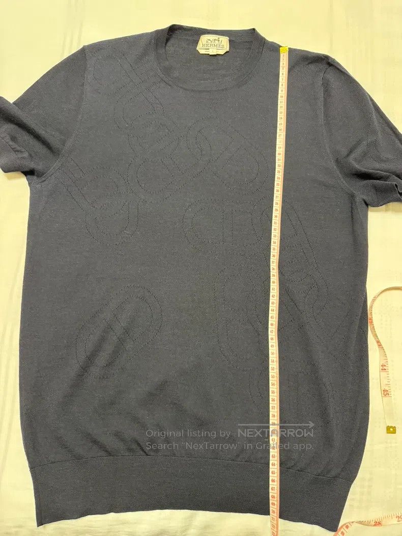 Hermes Hermes 100% Wool, Knit Short Sleeve Size L / US 10 / IT 46 - 5 Thumbnail