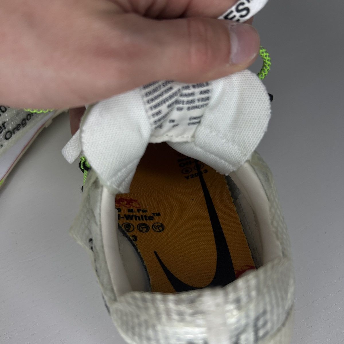 Nike × Off-White Nike Off-White Waffle Racer SP White Electric Green Size US 8 / EU 41 - 9 Thumbnail