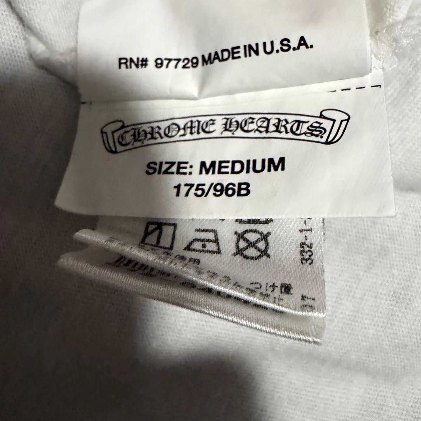 Chrome Hearts Chrome Hearts Dark Pattern Sword Sanskrit Logo Short Tee M Size US M / EU 48-50 / 2 - 5 Thumbnail