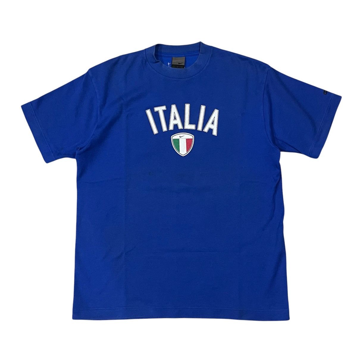 Nike × Vintage Vintage Nike Totti 10 Centre Swoosh Blue T-shirt Size US L / EU 52-54 / 3 - 2 Thumbnail