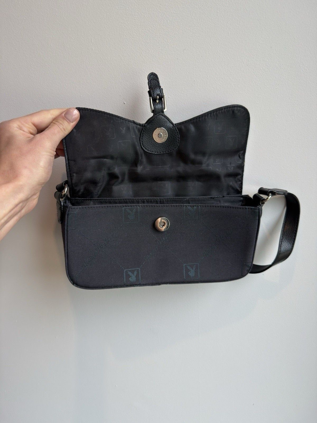 Playboy Vintage 2000s Playboy Y2k Mini Bags Handbag Retro Monogram Size ONE SIZE - 8 Thumbnail