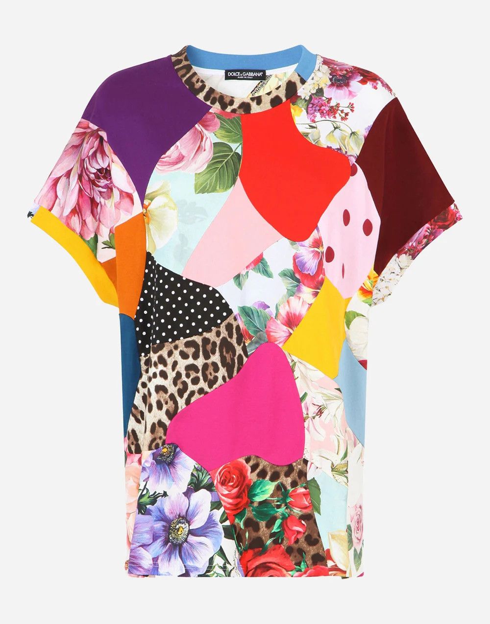 Dolce & Gabbana o1y0925 Crewneck T-Shirt in Multicolor Size XS / US 0-2 / IT 36-38 - 1 Thumbnail