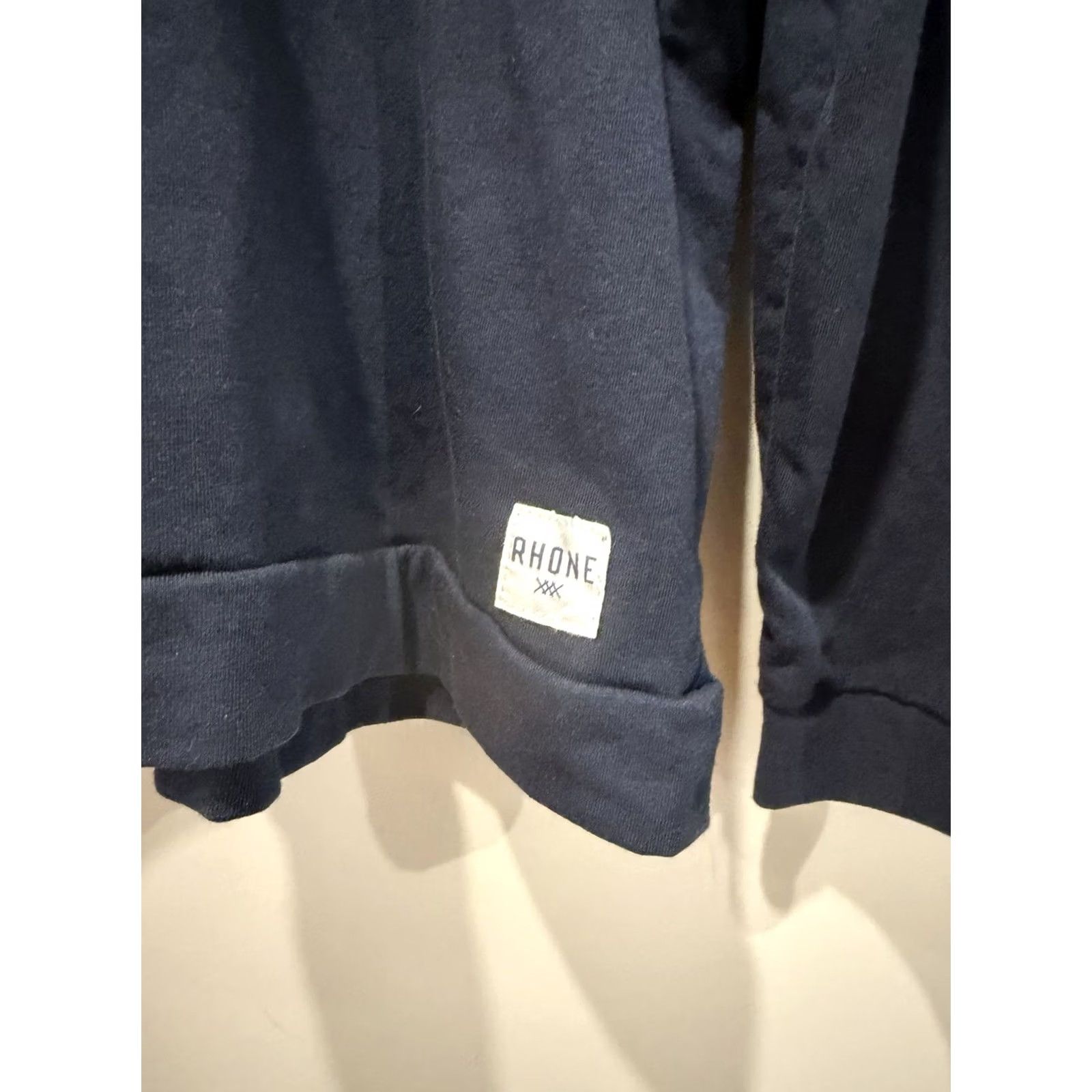 Rhone Rhone Performance Men’s Hoodie Pullover Crew Neck Solid Pima Cotton XL Blue Size US XL / EU 56 / 4 - 4 Thumbnail