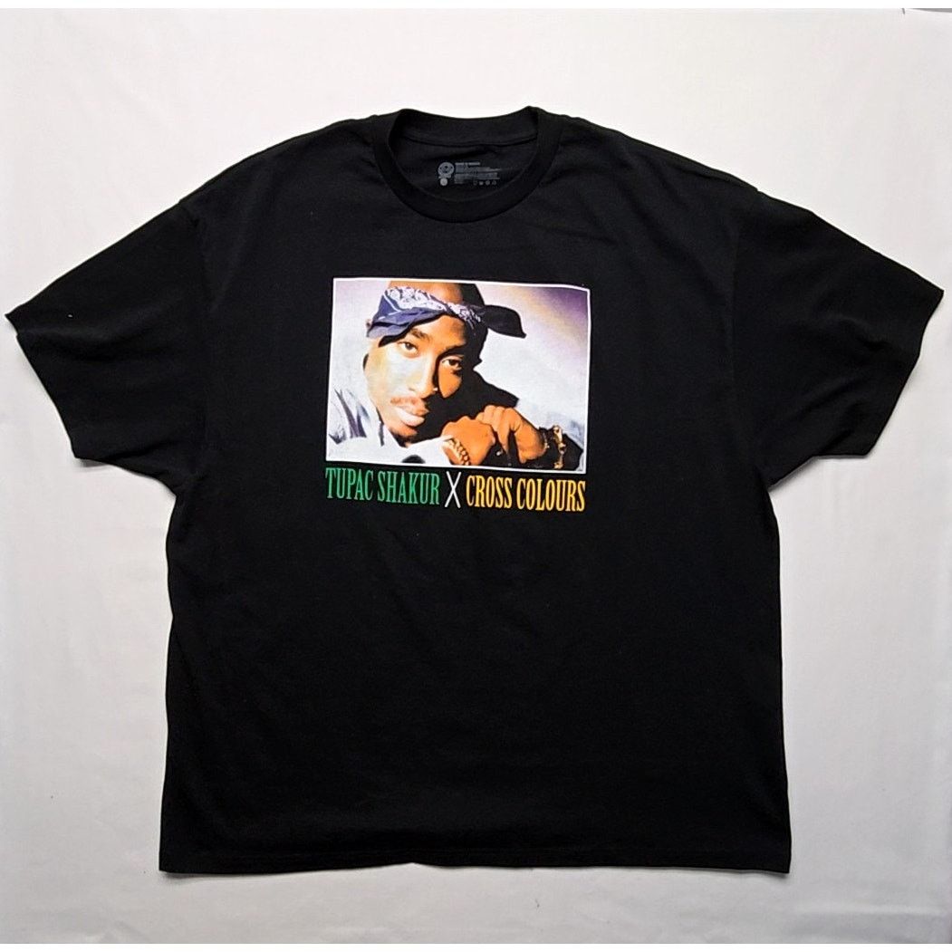 Cross Colours Tupac Shakur Cross Colours Tee Black 2XL Hip Hop Shirt Size US XL / EU 56 / 4 - 1 Thumbnail