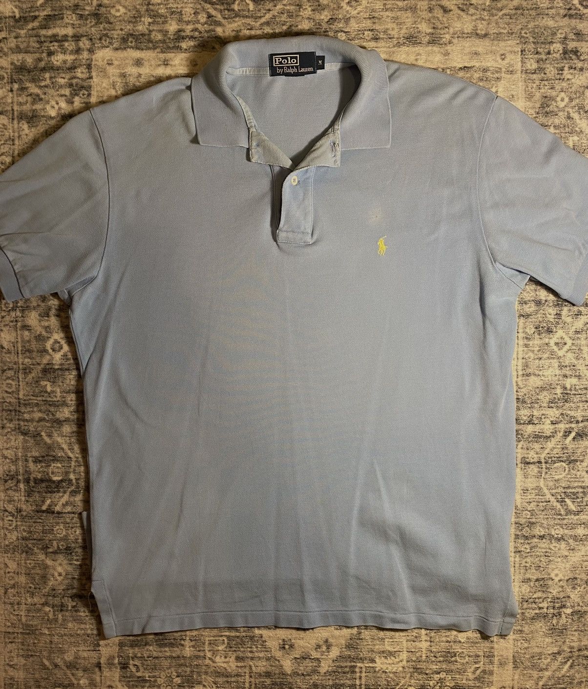 Polo Ralph Lauren × Vintage Vintage Polo Ralph Lauren Polo – Faded Blue – Size M Size US M / EU 48-50 / 2 - 2 Thumbnail
