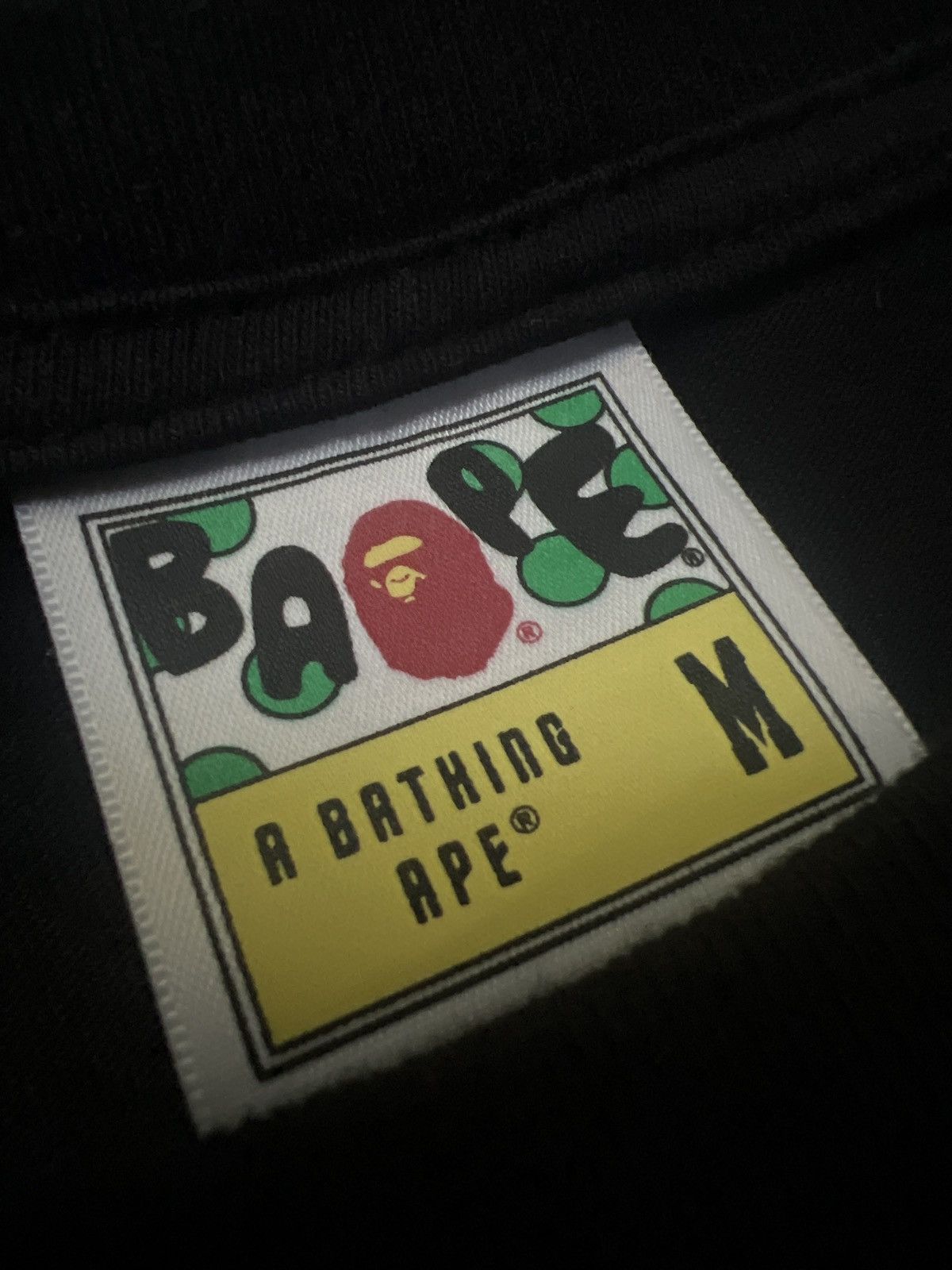 Bape BAPE 1st Camo College Tee ‘Black/Green’ Size US M / EU 48-50 / 2 - 5 Thumbnail