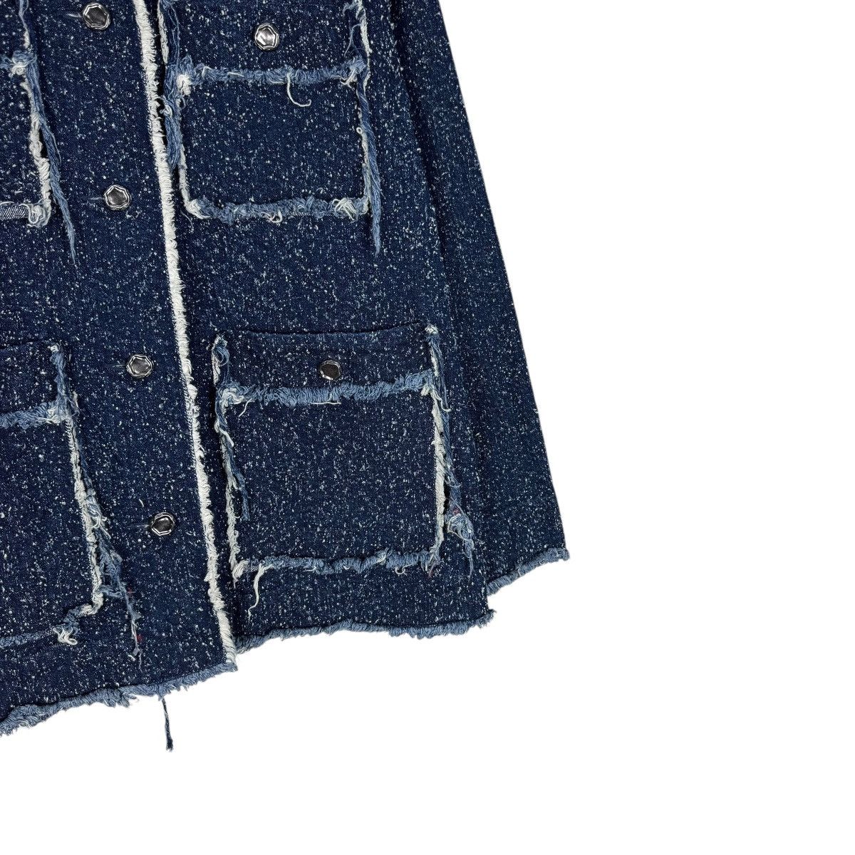 SLY ☀️SLY JEANS STYLE DISTRESS TWEED JACKET LIKE CHANEL Size L / US 10 / IT 46 - 5 Thumbnail