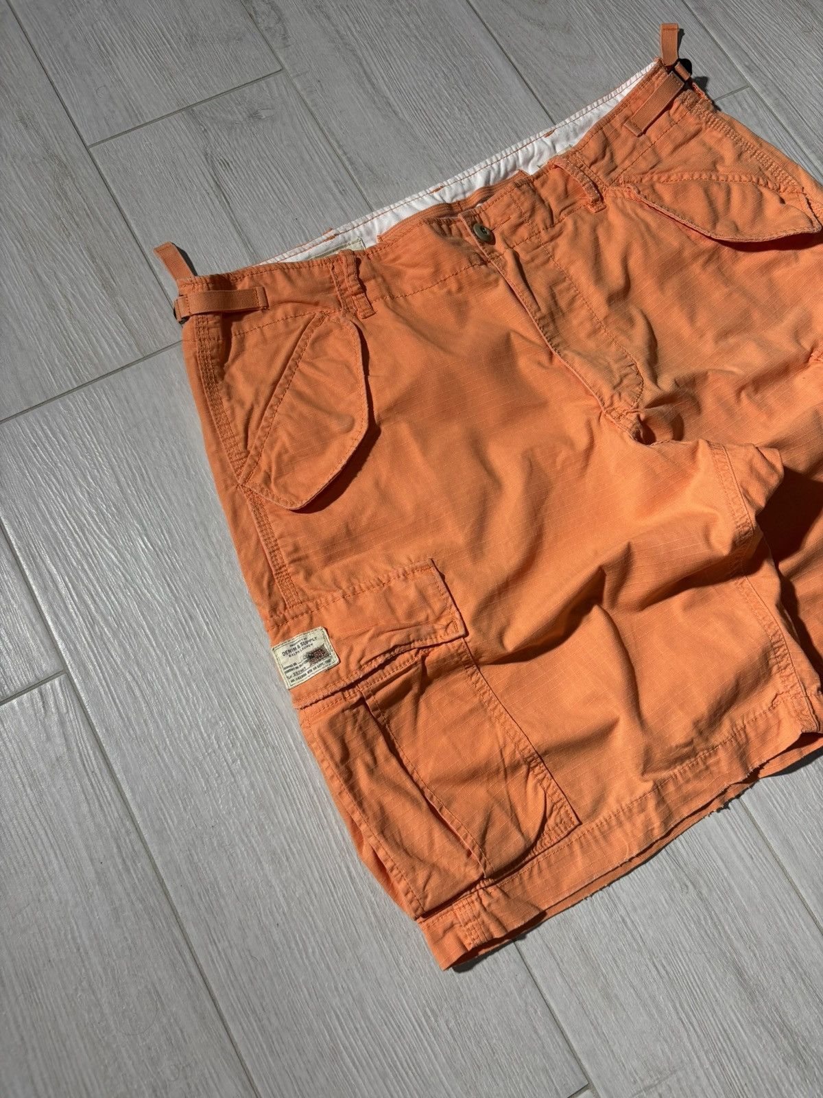Denim & Supply Ralph Lauren Denim Supply Ralph Lauren Cargo Shorts Peach Colour Size US 38 / EU 54 - 2 Thumbnail