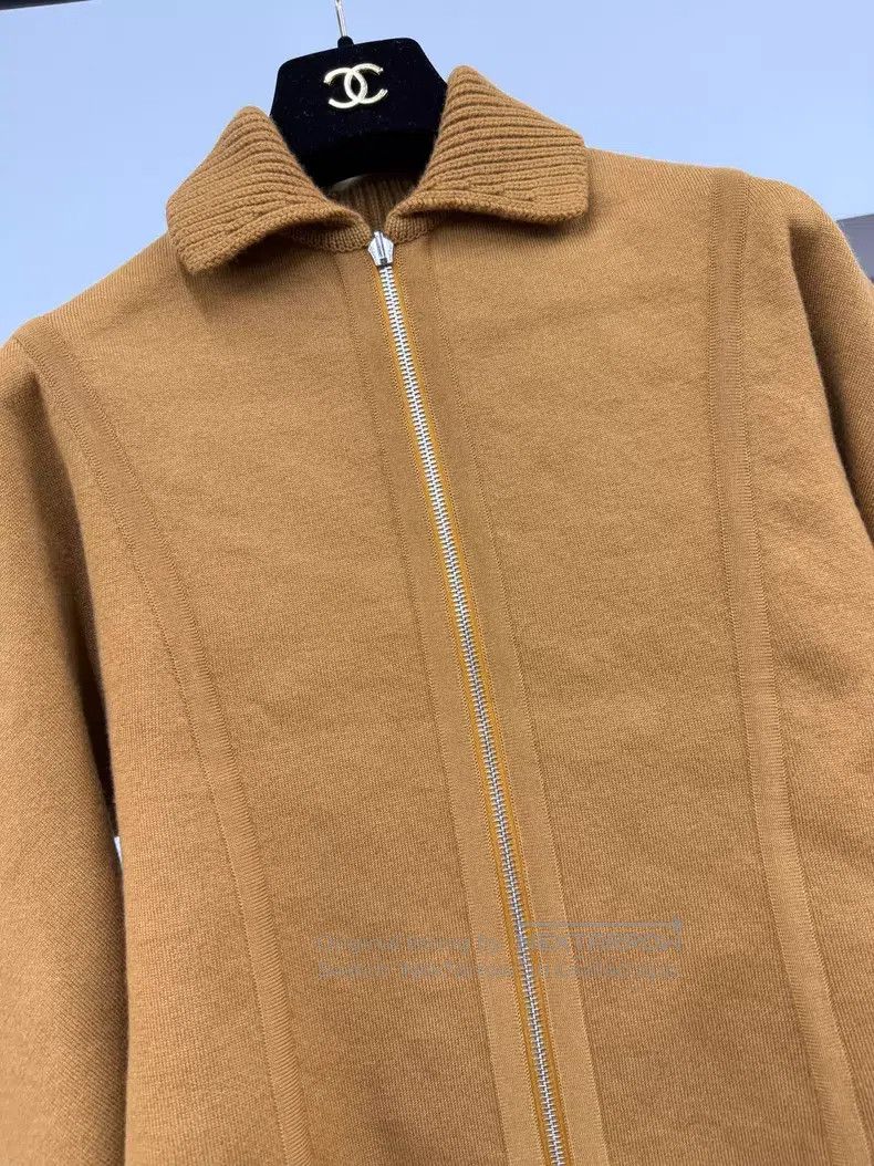 Hermes Hermes Golden Brown Two-Sided Wool Jacket, Wearable on Bot Size XS / US 0-2 / IT 36-38 - 2 Thumbnail