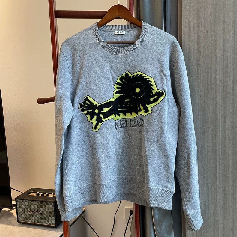 Kenzo KENZO Grey hoodie Size XL / US 12-14 / IT 48-50 - 1 Thumbnail