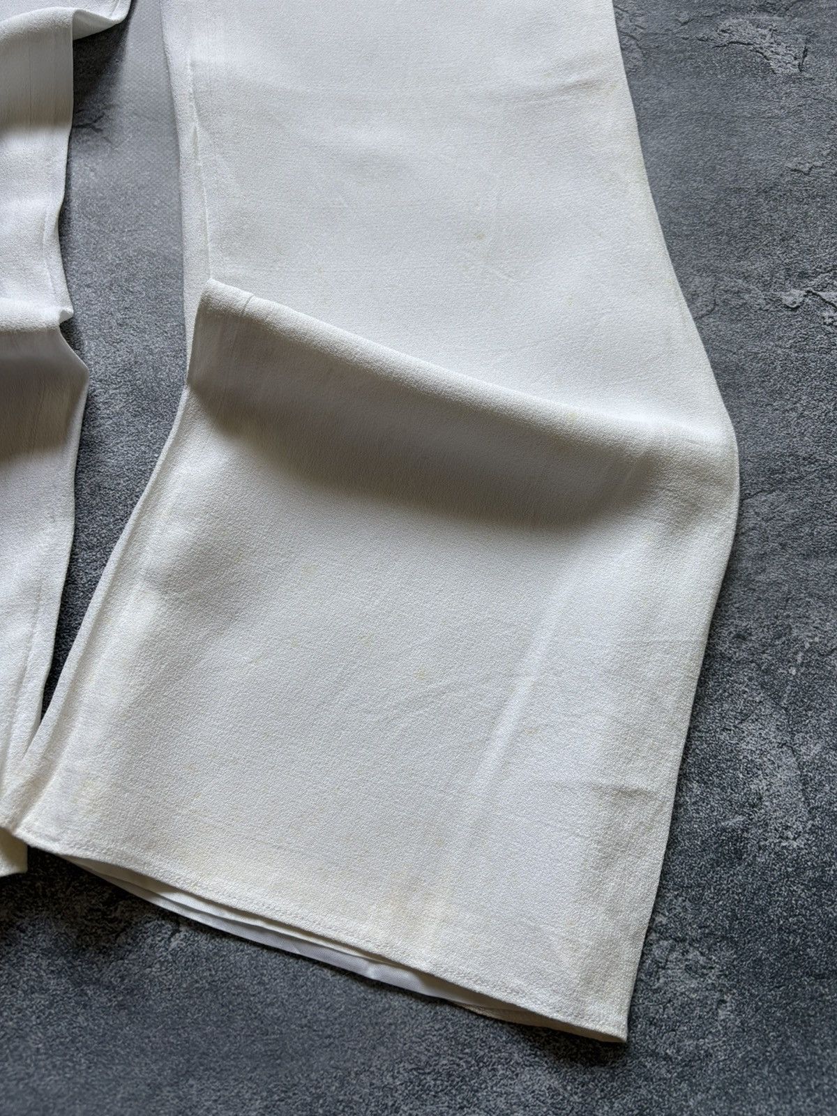 Claude Montana RARE 90s Claude Montana Paris Vintage Baggy White Pants Size 30" / US 8 / IT 44 - 5 Thumbnail