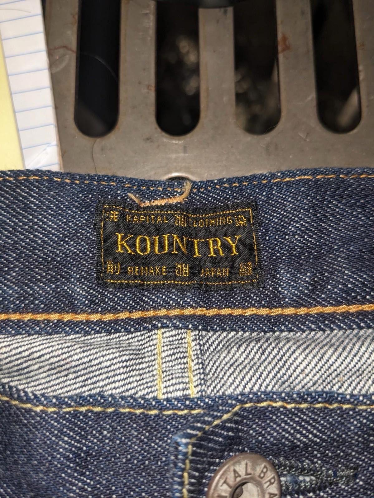 Kapital Kapital Bone Embroidered Denim Pant Indigo Size 34 Size US 34 / EU 50 - 6 Thumbnail