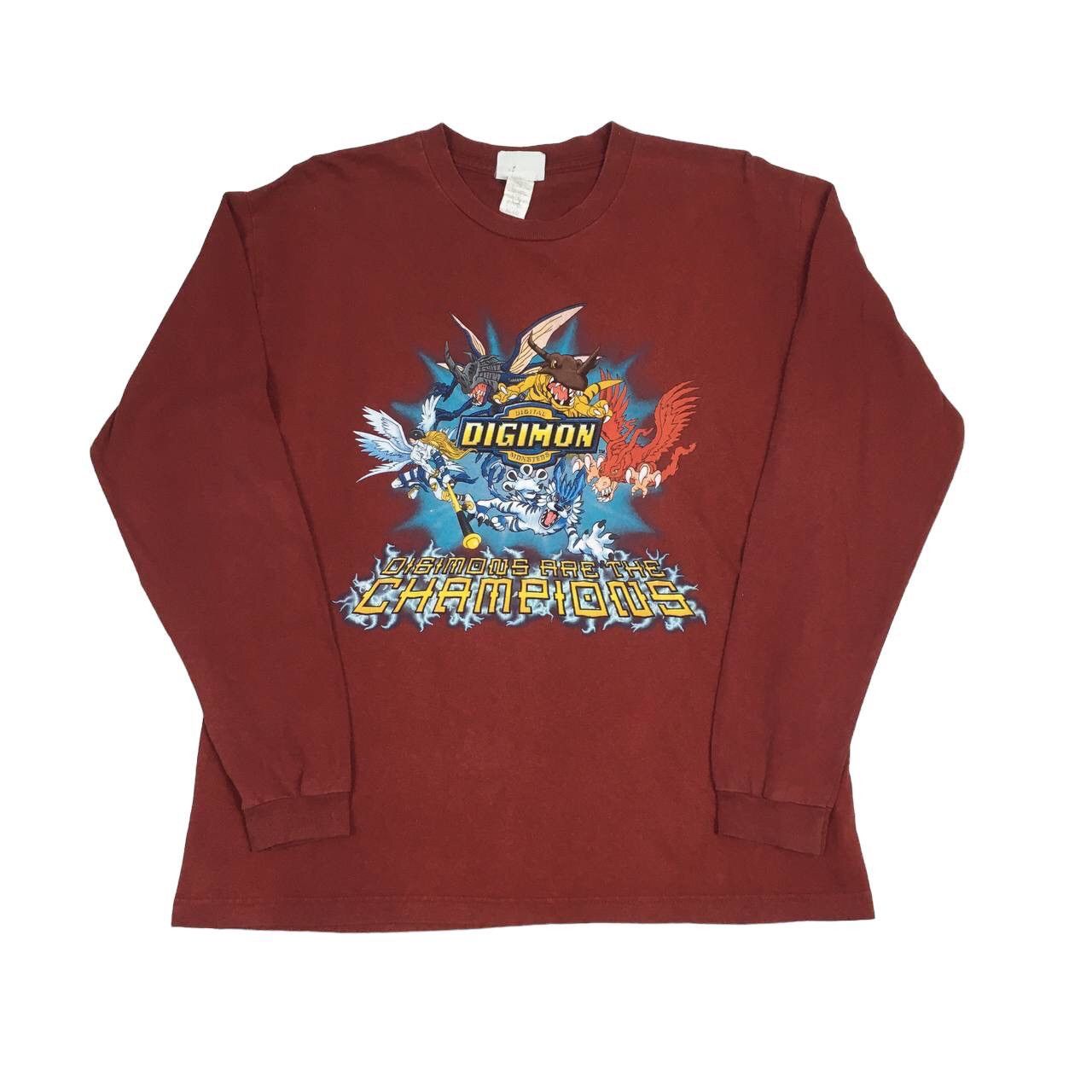 Cartoon Network × Nintendo × Vintage Vintage 2000 Digimon Long Sleeve Size US M / EU 48-50 / 2 - 1 Thumbnail