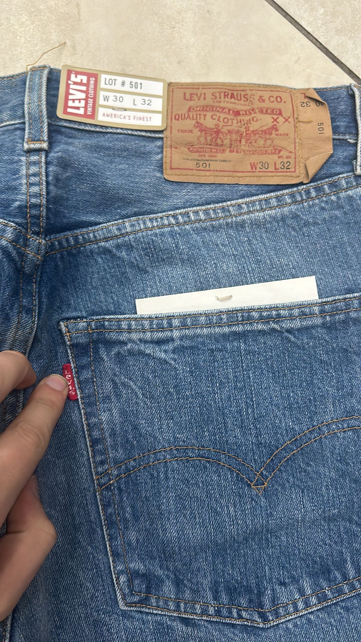 Levi's Vintage Clothing LVC Levi's Vintage Clothing 1976 501XX BigE Selvedge Jeans Size US 30 / EU 46 - 6 Thumbnail